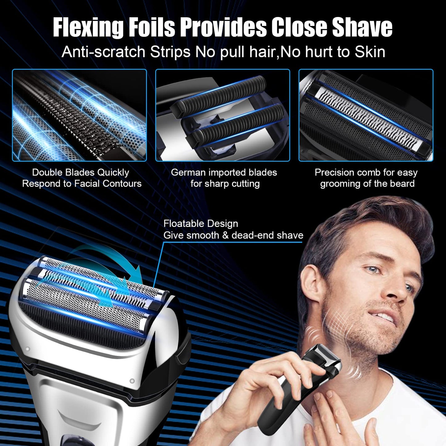 Electric Foil for Men Beauty and Personal Care OWNSUN