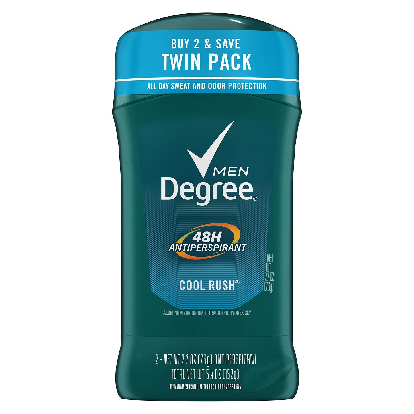 Degree Men Antiperspirant Deodorant Stick 48 Hour Sweat and Odor Protection Cool Rush Men's Deodorant Keeps You Feeling Fresh and Dry, 2.7 Ounce (Pack Beauty and Personal Care Unilever