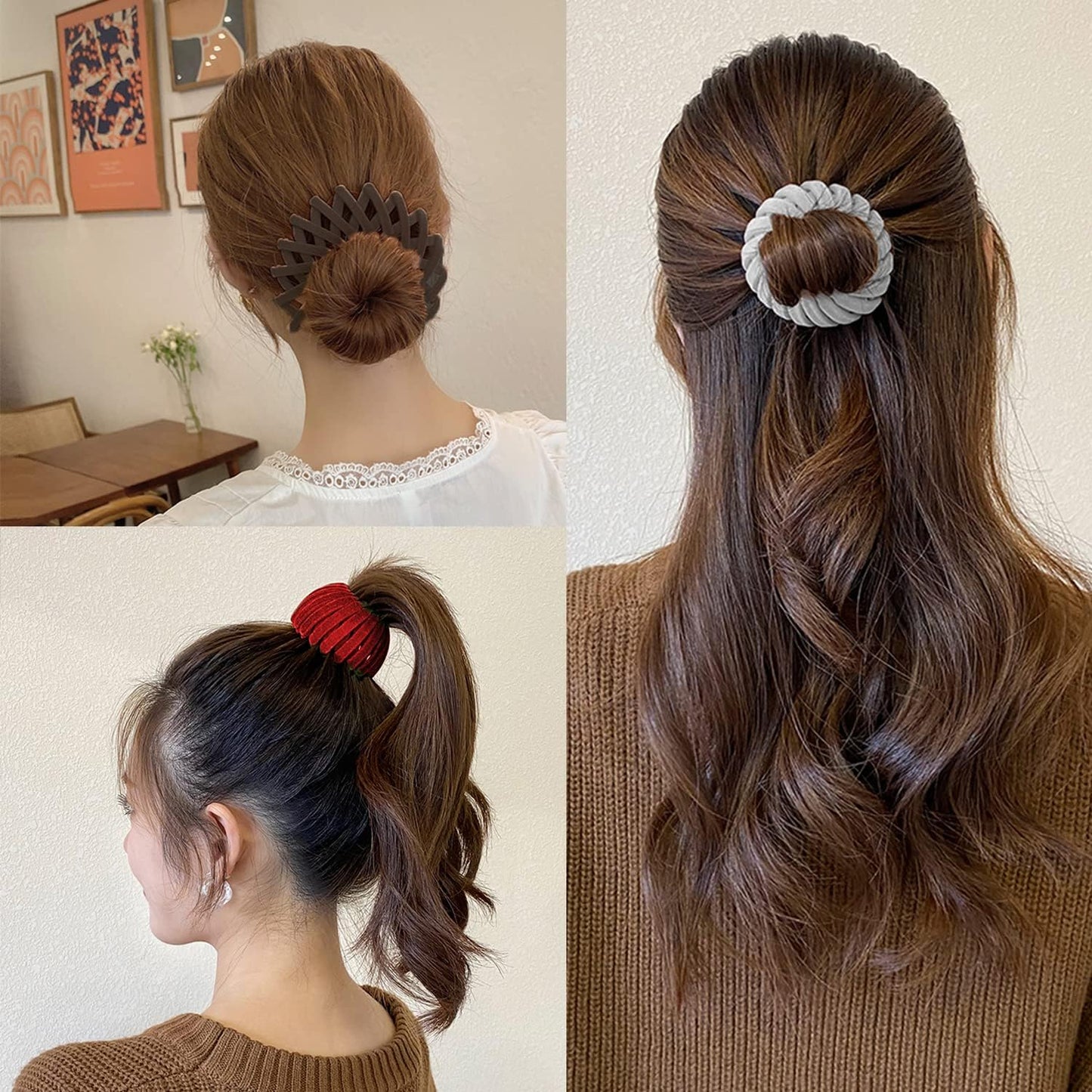 Sizobi Bird Nest Magic Hair Clip, Hair Accessories for Women,Hair Ties Bun Maker Scrunchies for Thick Thin Hair,Hair Clips for Women,Ponytail Holders Beauty & Personal Care Sizobi