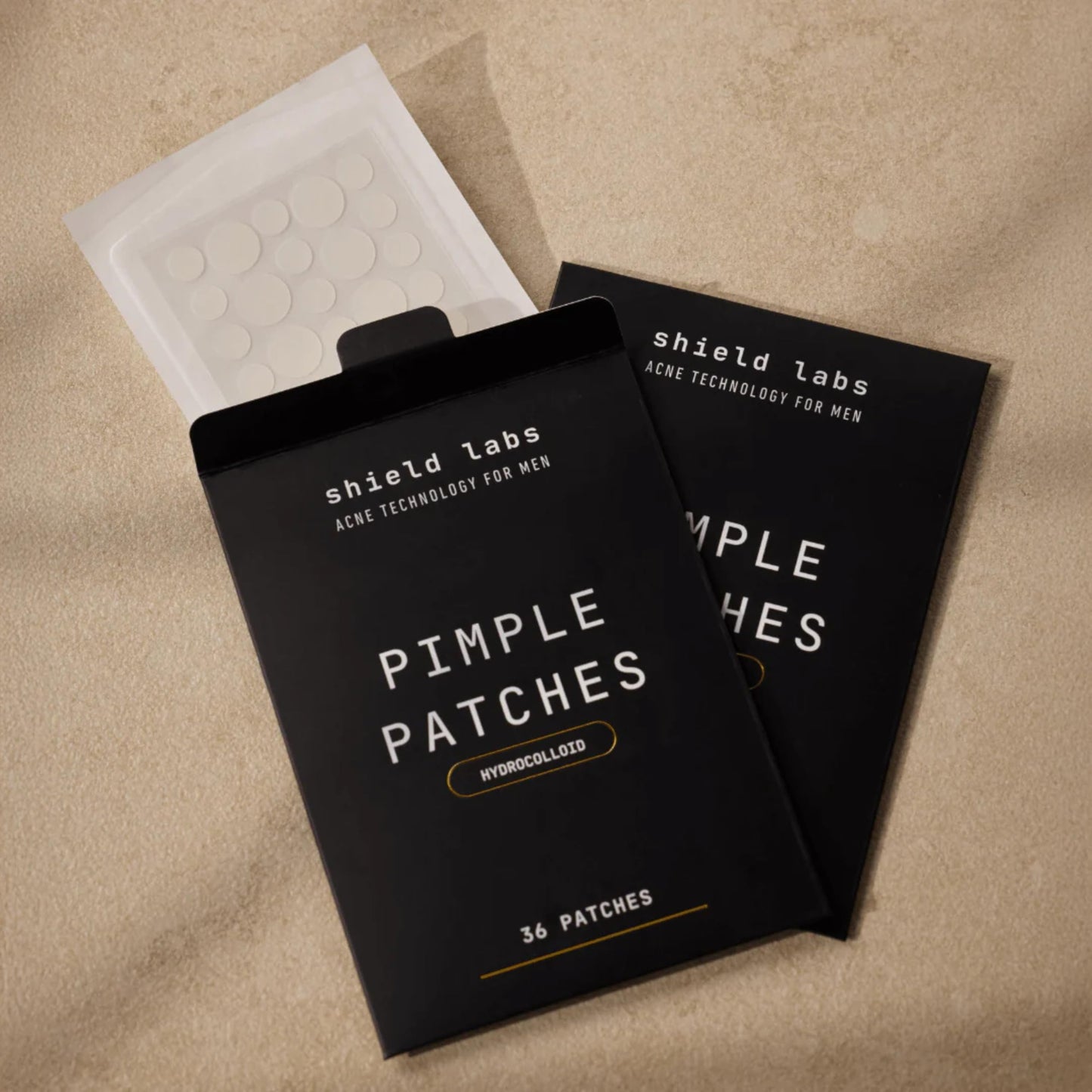 Shield Pimple Patches for Men and Boys, Invisible Hydrocolloid Spot Treatment for Acne Blemishes & Breakouts, 36 Count, Pack of 1 Beauty & Personal Care Shield