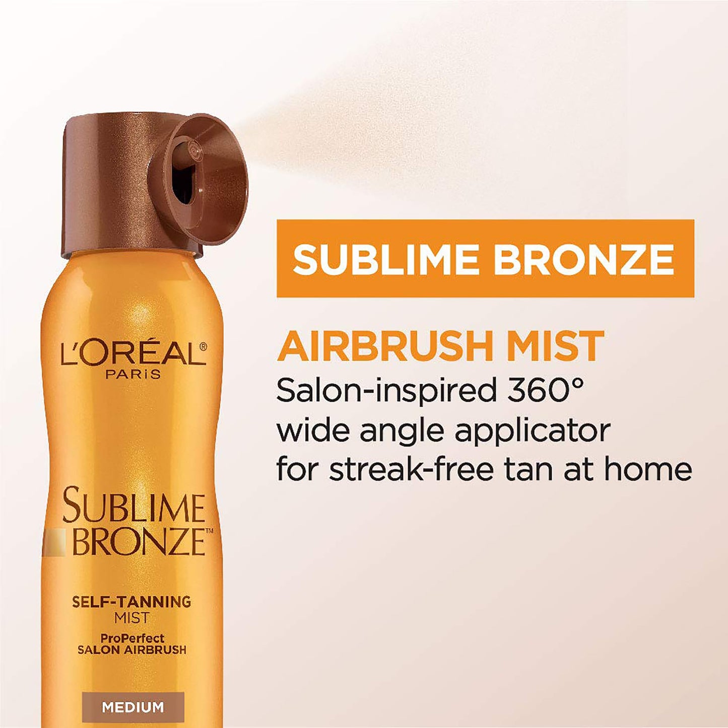 L'Oreal Paris Sublime Bronze Self Tanning Mist, Medium to Natural Spray Tan, 4.6 oz Beauty & Personal Care L'Oreal Paris