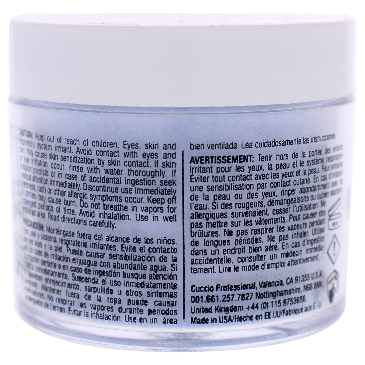 Cuccio Colour Powder Nail Polish - Lacquer For Manicures And Pedicures - Highly Pigmented Powder That Is Finely Milled - Strong, Durable Finish