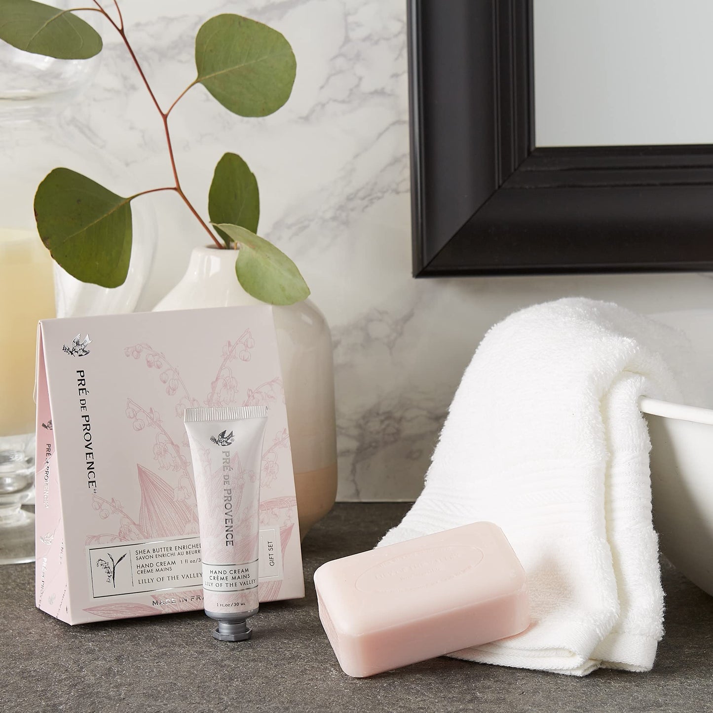 Pre de Provence Gift Set Collection 150 Gram Soap Bar & 1 fl oz Hand Cream, Lily of the Valley,5319 Beauty & Personal Care Pre de Provence
