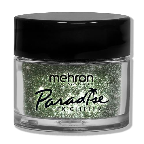 Mehron Makeup Paradise Glitter FX | Professional Cosmetic for Makeup & Art | Vibrant & Shimmering Loose Glitter .25 oz (7 g) (Pastel Green) Beauty & Personal Care Mehron
