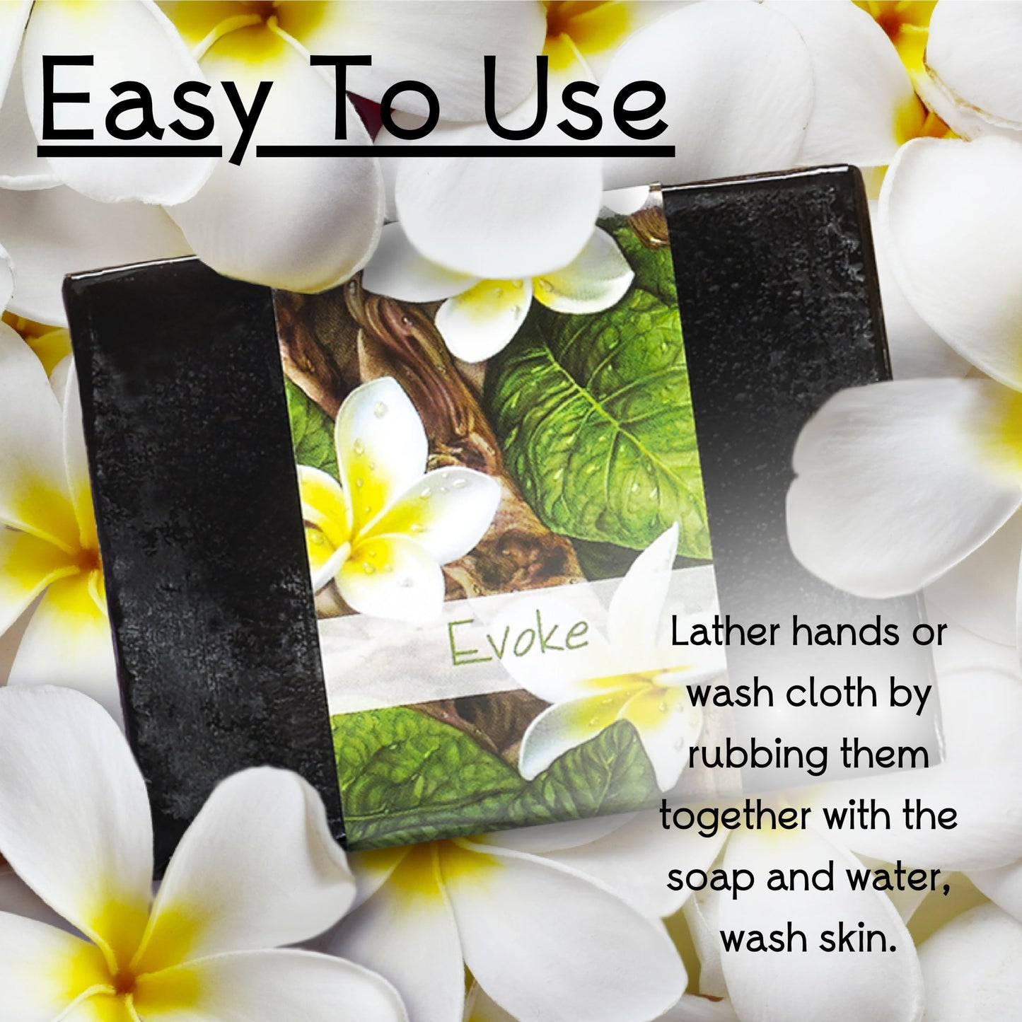 Nabila K Evoke Glycerin Bar Soap | Frangipani & Sandalwood Scent | Natural, Vegan, Hypoallergenic | 100% Vegetable Glycerin, Sulfate-Free Beauty & Personal Care Nabila K