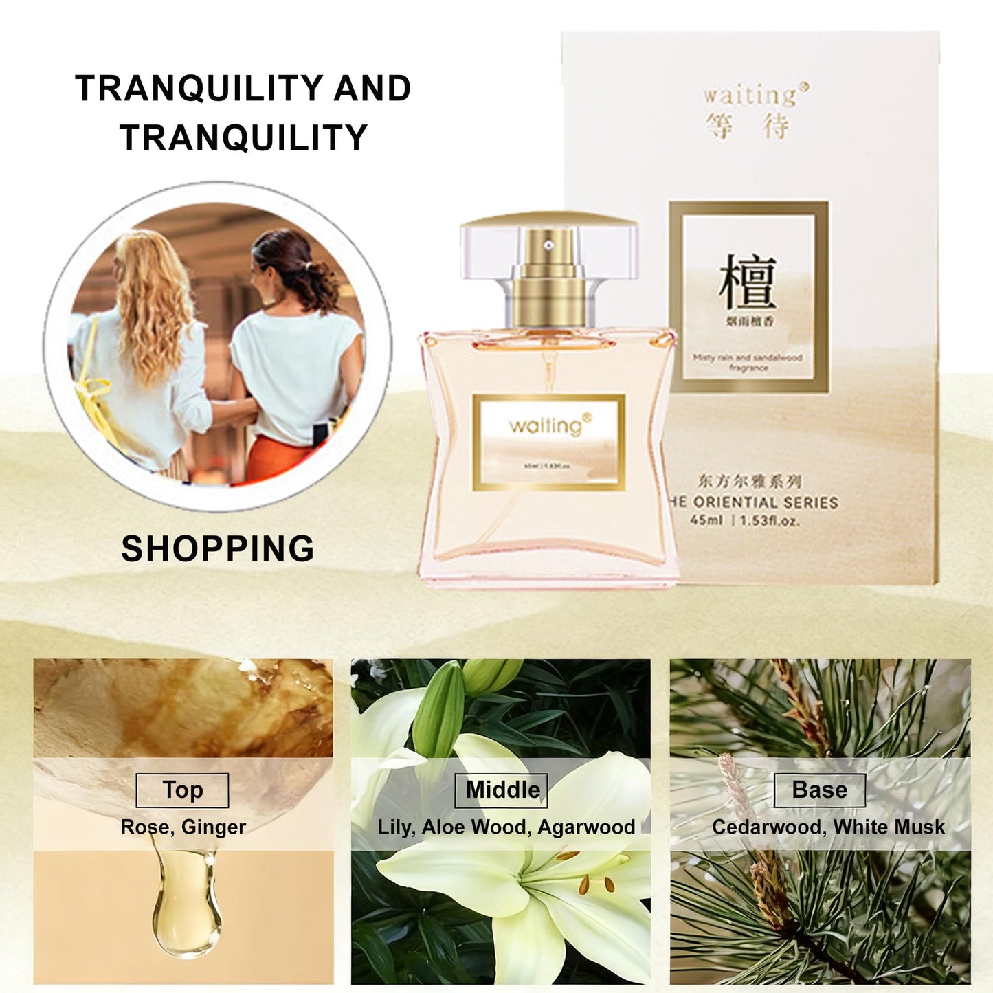 XFXS Perfume Long-Lasting Fragrance For Unisex,Floral Citrus Woody Notes,Luxury Eau De Toilette-45ml (Sandalwood) Beauty & Personal Care XFXS