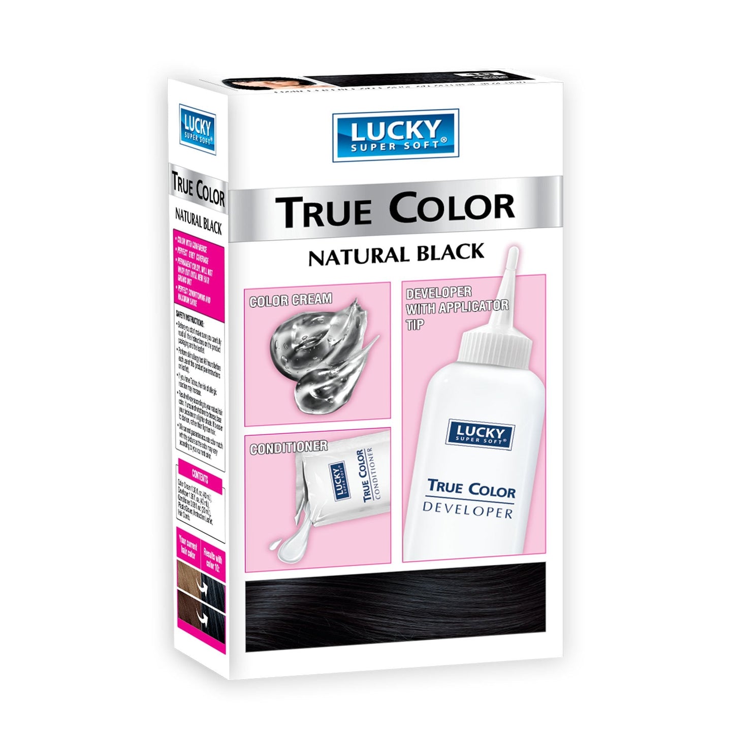 Lucky Super Soft Women's Hair Color, Natural Black Beauty & Personal Care Lucky Super Soft