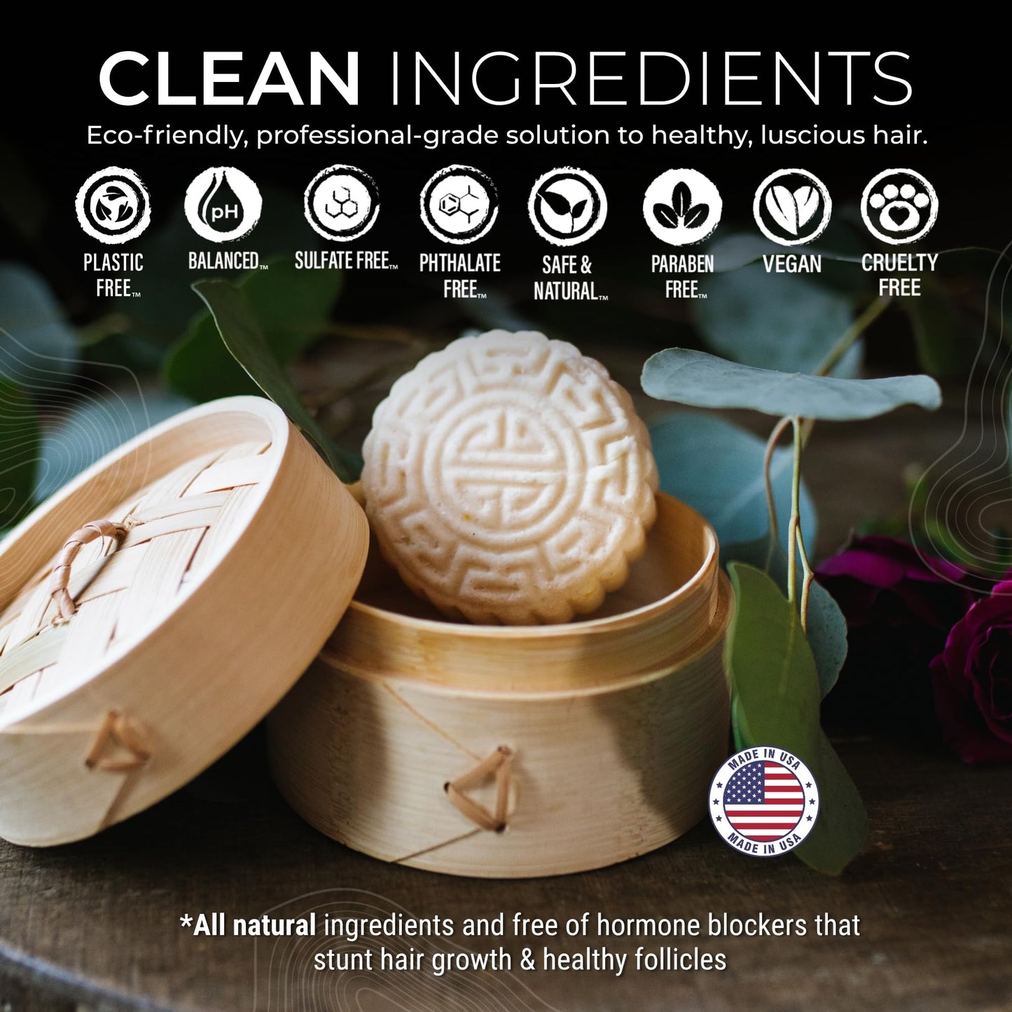 Viori Hidden Waterfall Shampoo and Conditioner Bar Set Made with Rice Water - Handcrafted Sulfate Free Shampoo and Conditioner Beauty & Personal Care Viori