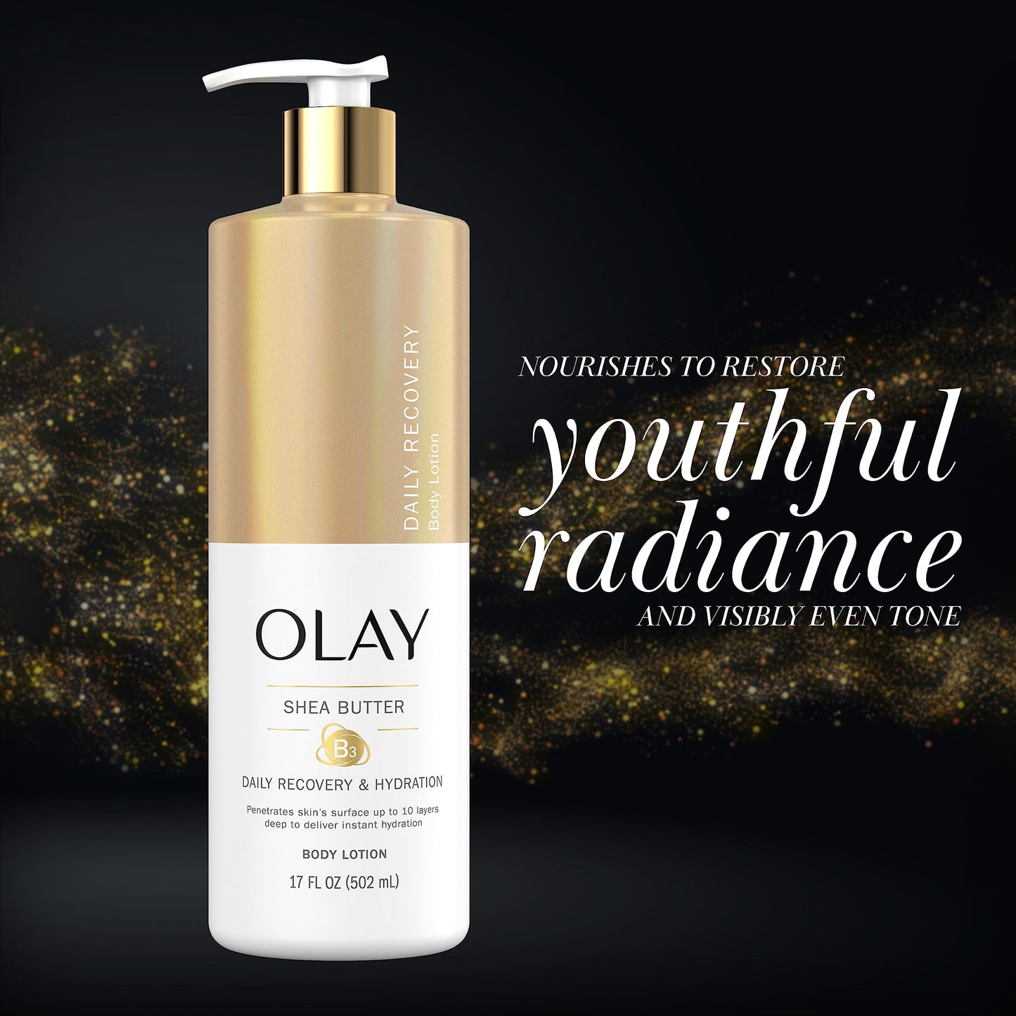 Olay, Daily Recovery & Hydration Body Lotion with Shea Butter, 17 Fl oz Beauty & Personal Care Olay