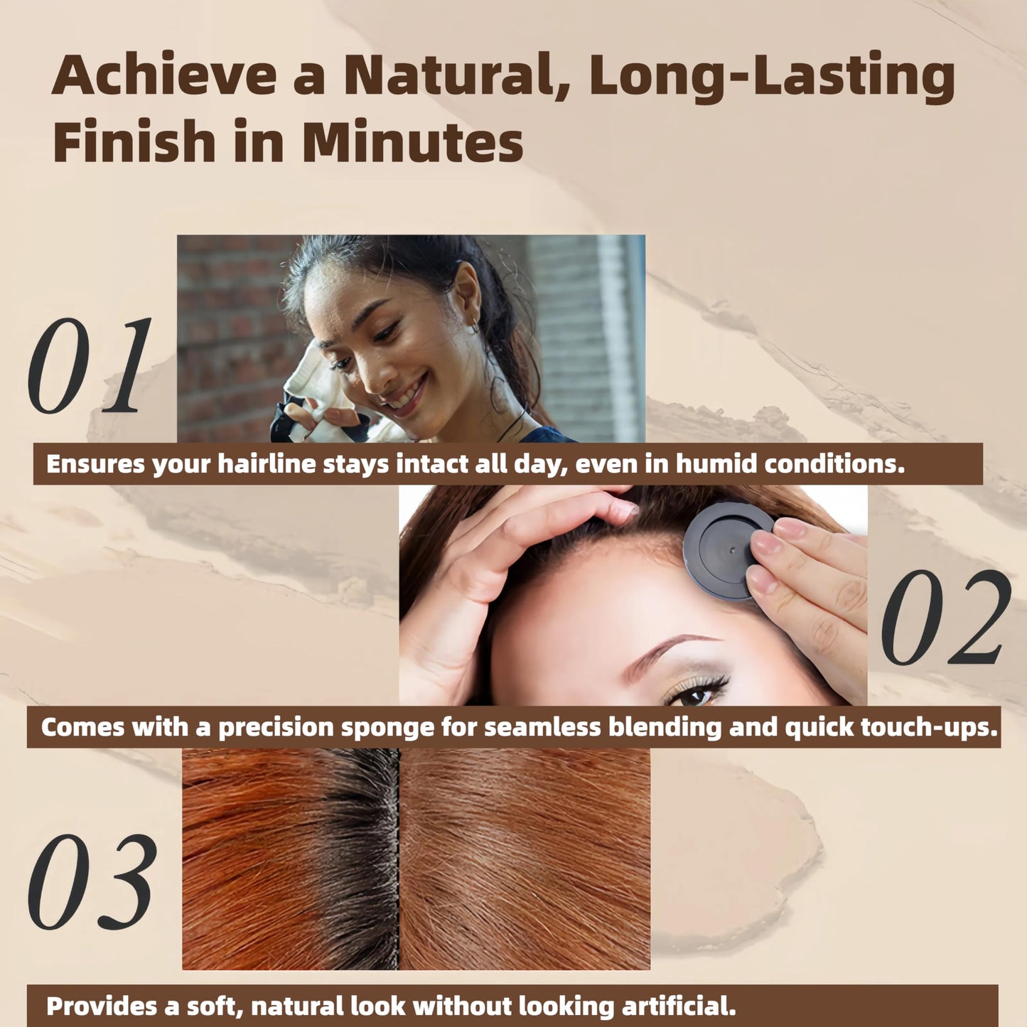 gowwim Root Touch Up, Hair Powder for Instantly Concealing Hair Loss, Receding Hairline & Beard, Eyebrow Powder, 0.14oz/4g Beauty & Personal Care gowwim