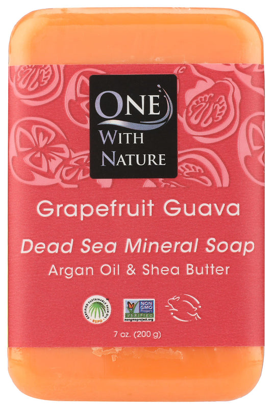 One With Nature Soap Bar Grpfrt Guava, 7 oz Beauty & Personal Care One With Nature