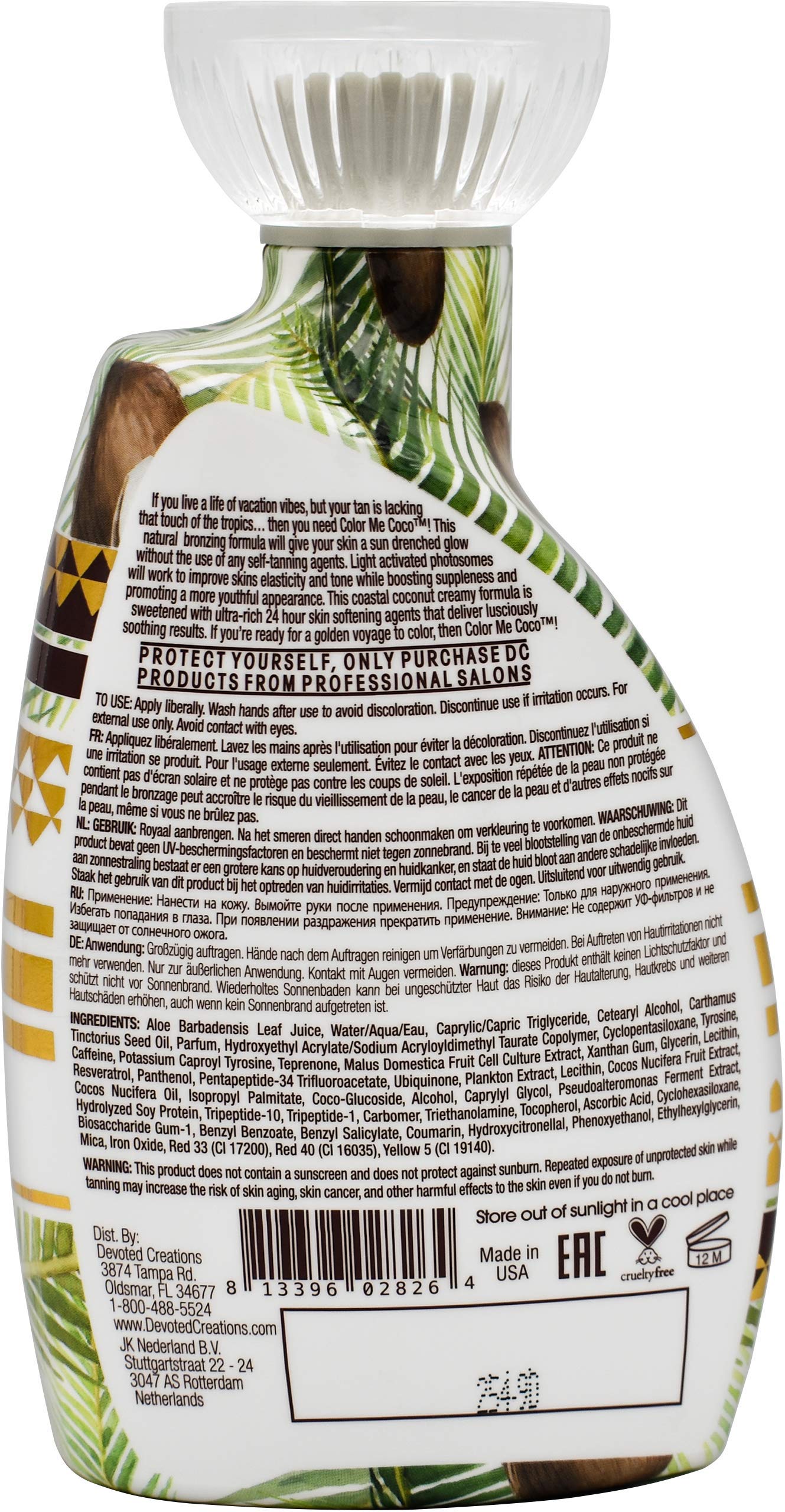 Devoted Creations Color Me Coco Bronzer Tanning Lotion 13.5 oz Beauty & Personal Care Devoted Creations