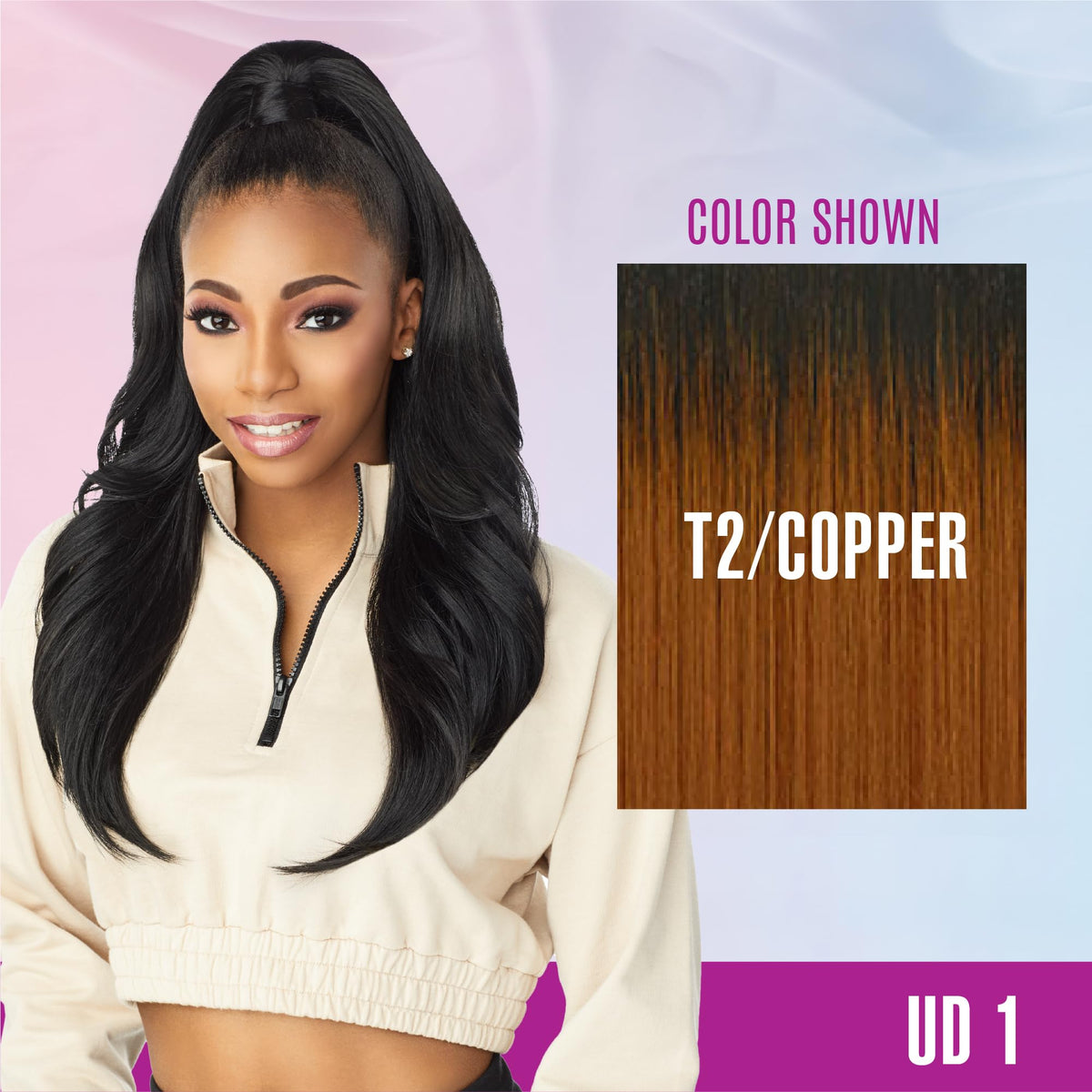 Sensationnel Instant Updown Halfwig Pony-Iud 1, T2/COPPER