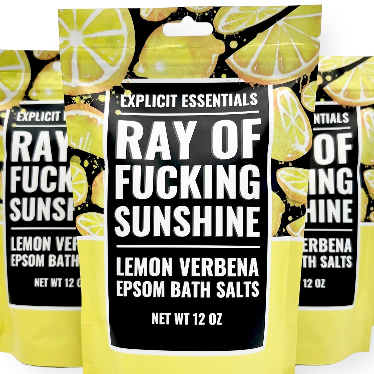 Explicit Essentials Lemon Verbena Epsom Bath Salts, 12 oz Beauty and Personal Care Explicit Essentials