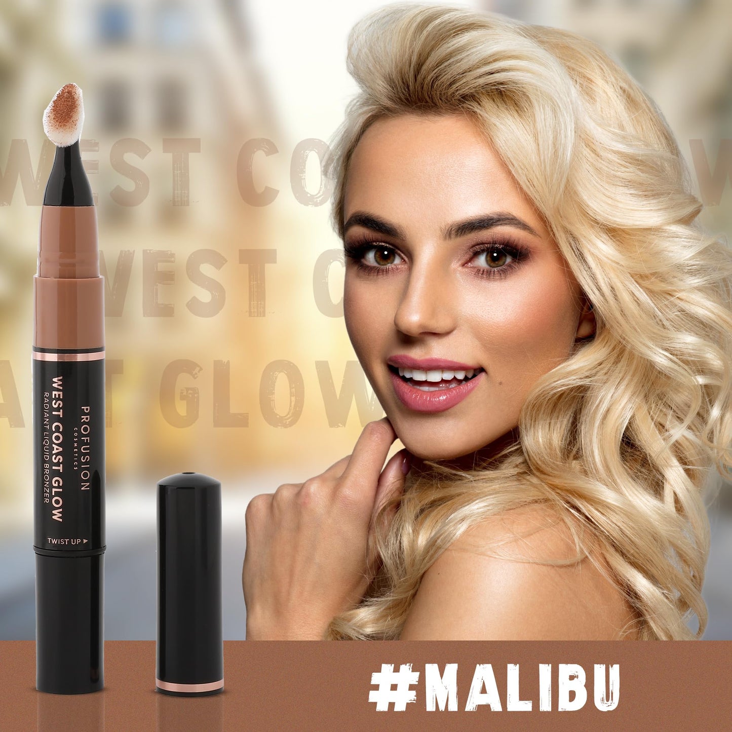 Profusion Cosmetics West Coast Glow Radiant Liquid Bronzer, Highly Pigmented Cream Bronzer Makeup, Long-Lasting, Blendable & Light-Weight Formula Beauty & Personal Care Profusion Cosmetics