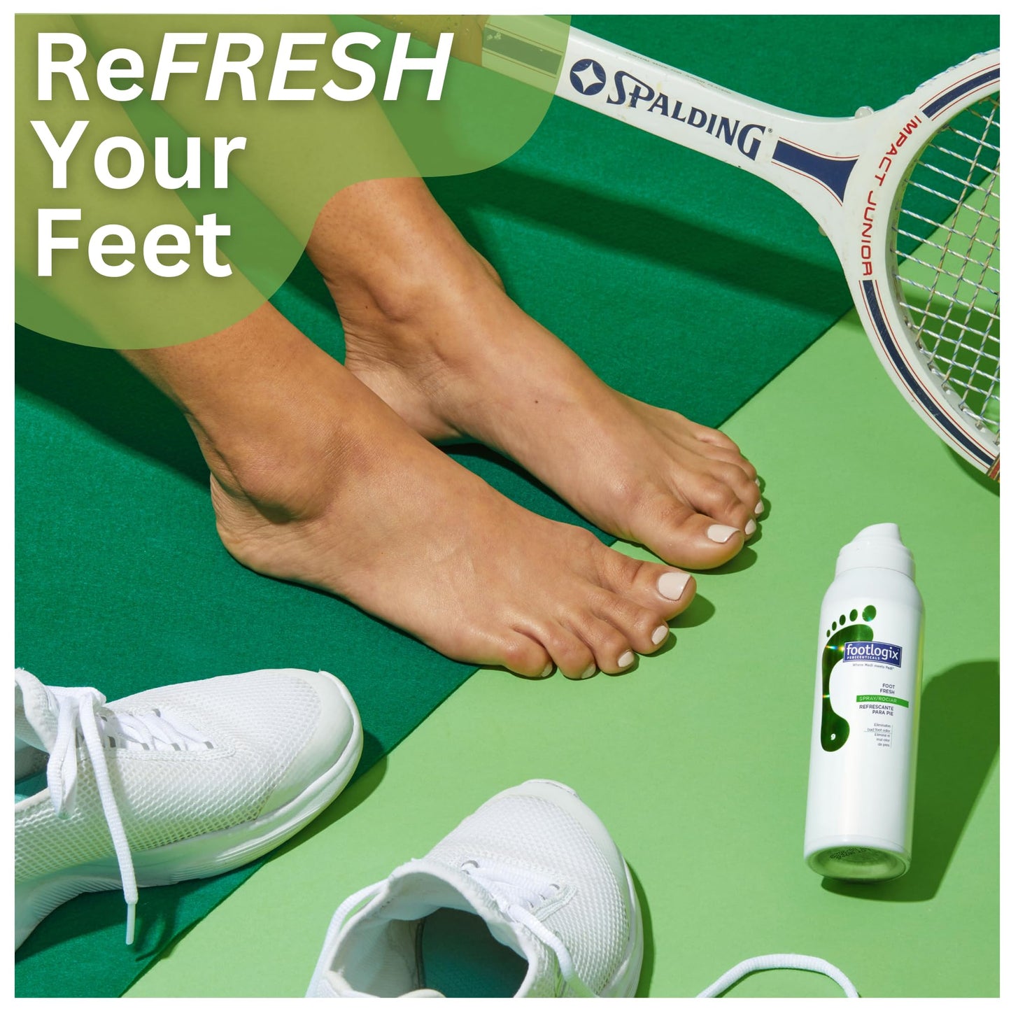 Footlogix Foot Deodorant Spray 4.23 oz - Tea Tree Oil & Menthol Foot Spray - Odor-Neutralizing Formula for Athletes & Enclosed Shoe Wearers - 360° Beauty and Personal Care FOOTLOGIX