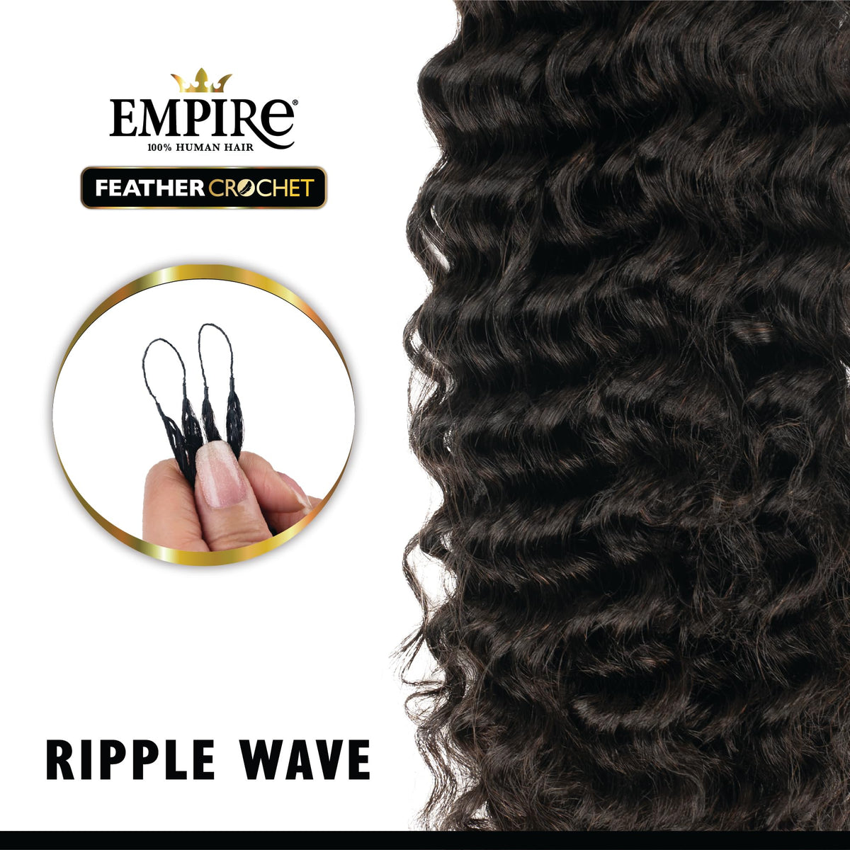 Sensationnel Empire Feather Crochet Braids-Ripple Wave,14in, S4/30