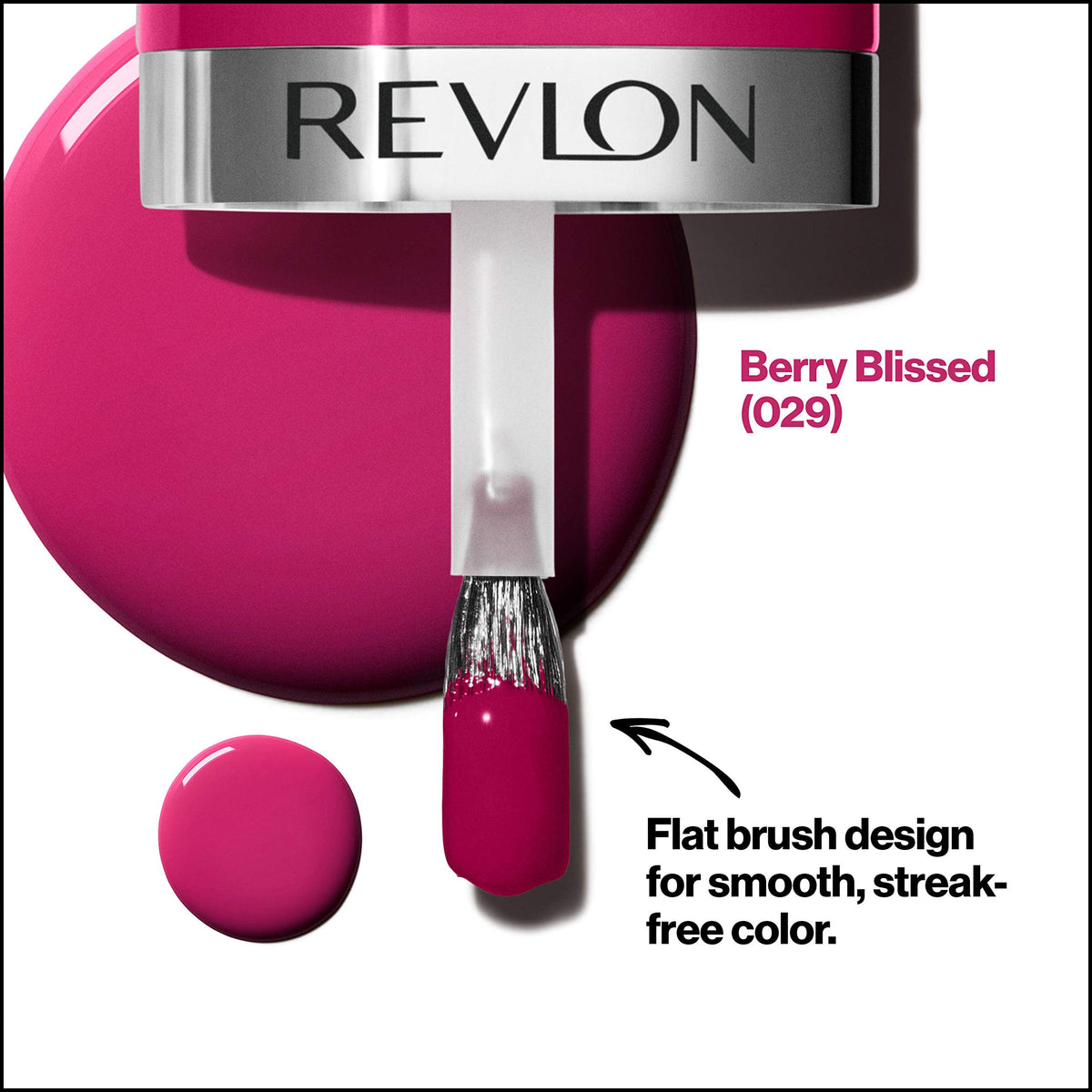 REVLON Ultra HD Snap Nail Color, Natural Rich Glossy Polish, 100% Vegan Formula, No Base or Top Coat Needed, 029 Berry Blissed, 0.27 fl oz Beauty & Personal Care REVLON
