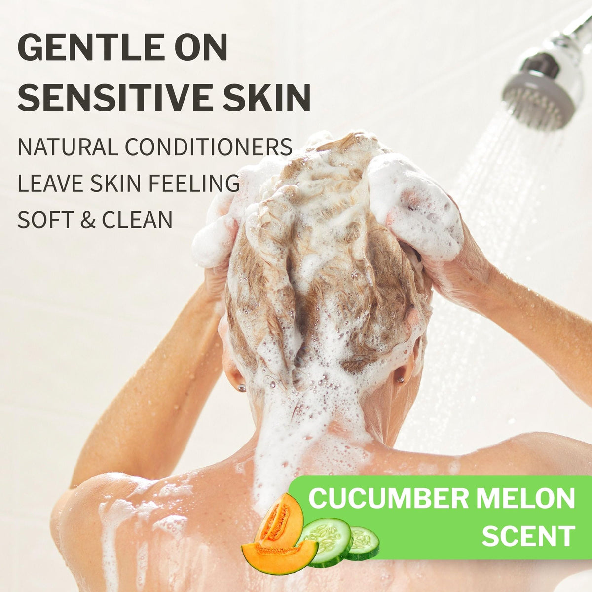McKesson Body Wash and Shampoo, Cucumber Melon Scent, 1 gal, 4 ct