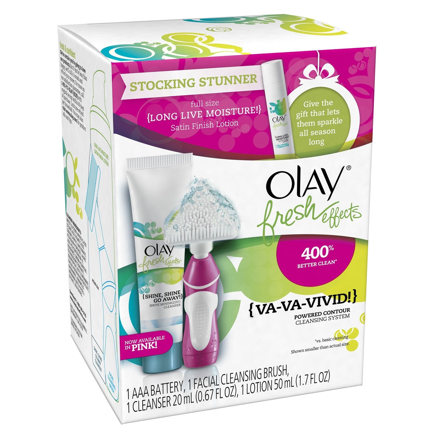Olay Fresh Effects Va-Va-Vivid Powered Contour Cleansing System .67 Fl. Oz., 0.000-Conversion not found Beauty & Personal Care Olay