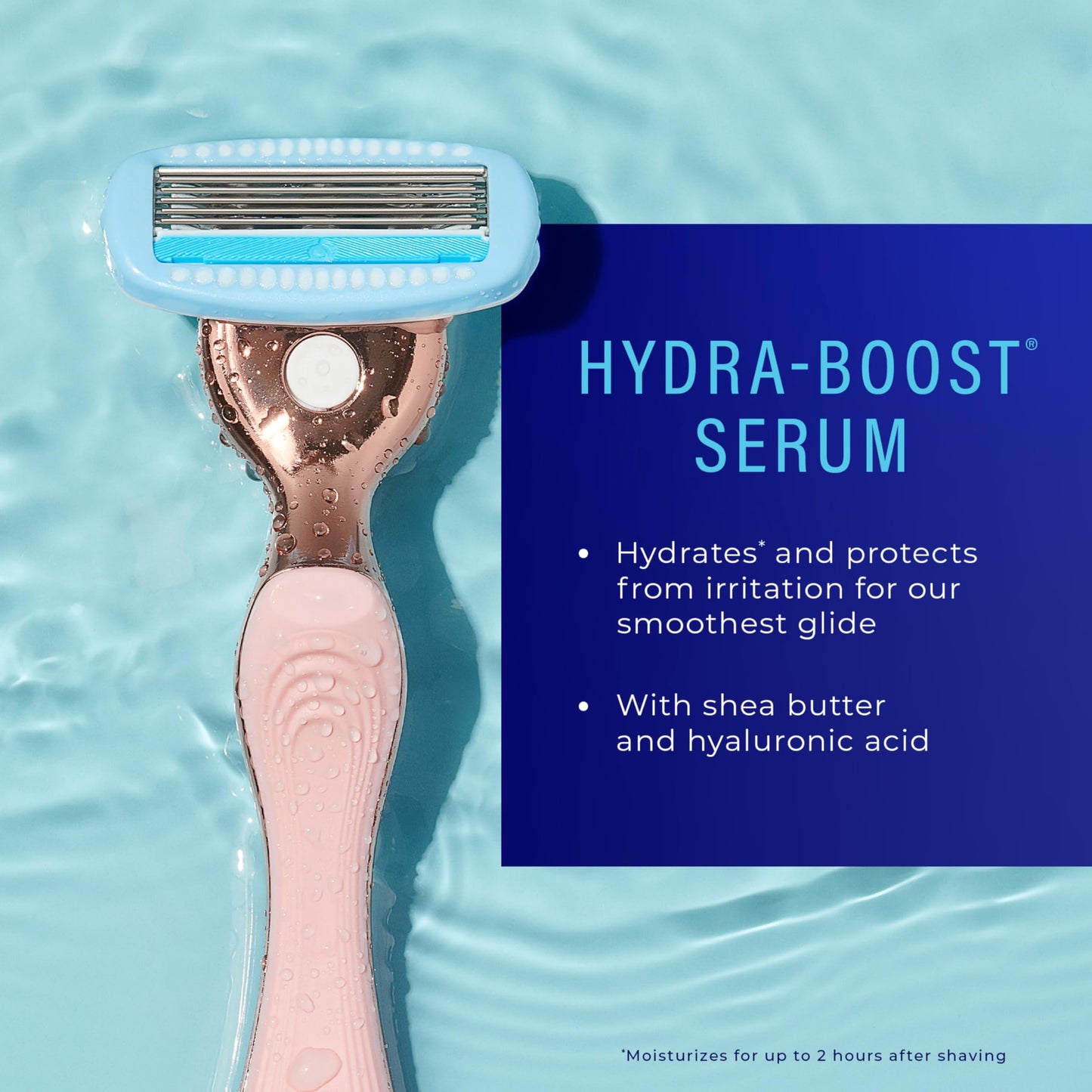 Schick Hydro Silk Rose Gold Metal Razor for Women - Womens Razors, 5-Blade Razors for Women, Includes 1 Womens Razor Handle & 2 Refills Beauty and Personal Care Schick Hydro Silk