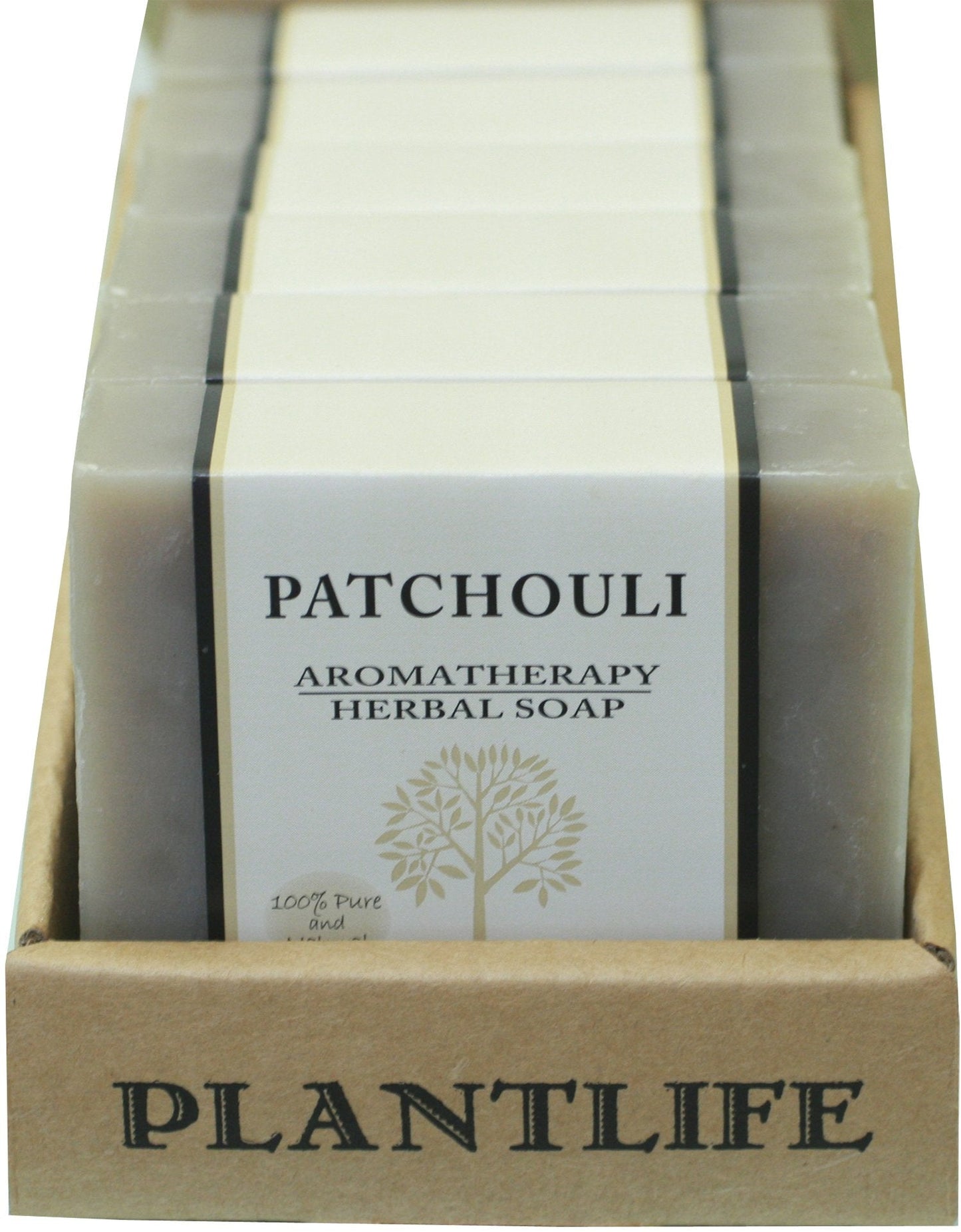 Plantlife Patchouli 6-pack Bar Soap - Moisturizing and Soothing Soap for Your Skin - Hand Crafted Using Plant-Based Ingredients - Made in California Beauty & Personal Care Plantlife