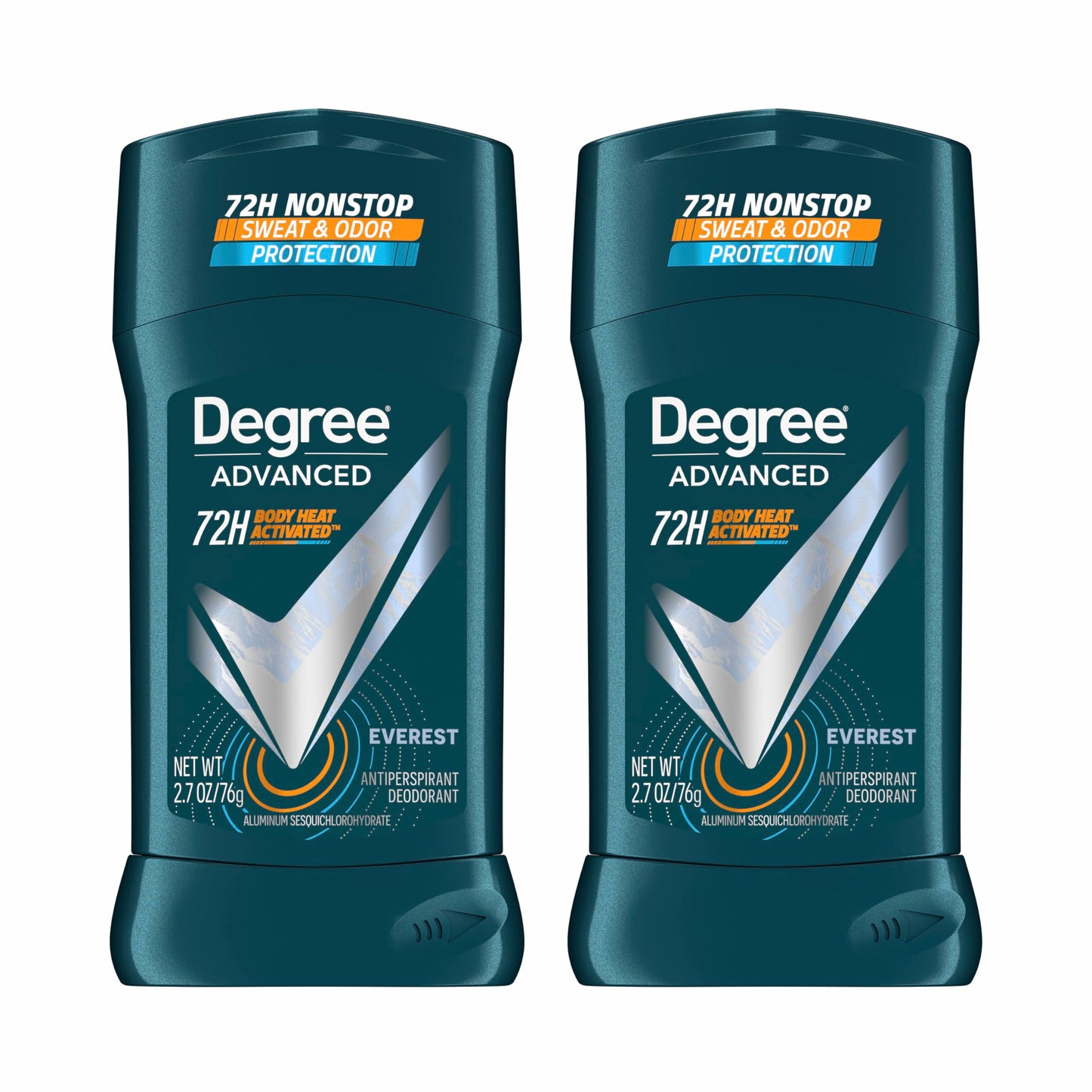 Degree Men Advanced Antiperspirant Deodorant Everest 2 Count 72-Hour Sweat and Odor Protection Antiperspirant For Men With Body Heat Activated Beauty and Personal Care Degree