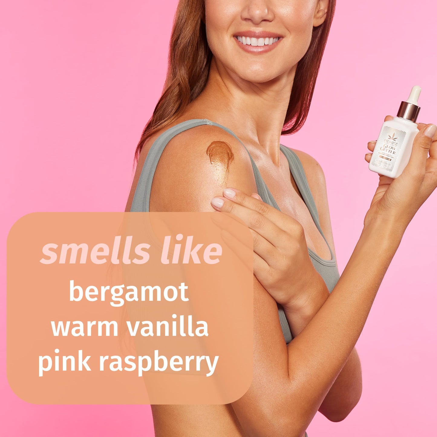 Hempz NEW Glow Getter Instant Bronzing Drops, Dewy Face Bronzer, Hydrating Shimmer, 2 oz. Beauty & Personal Care Hempz