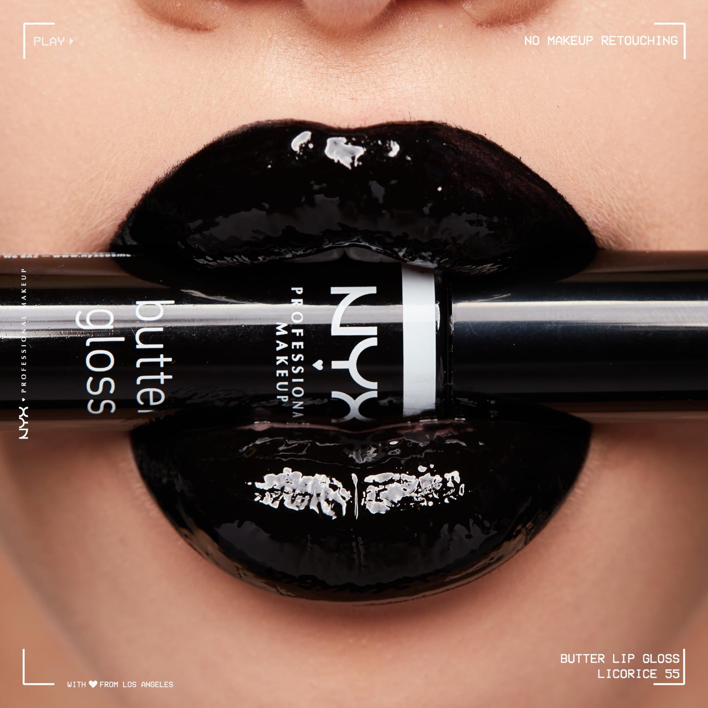 NYX PROFESSIONAL MAKEUP Butter Gloss, Non-Sticky Lip Gloss - Licorice (Black) Beauty & Personal Care NYX PROFESSIONAL MAKEUP