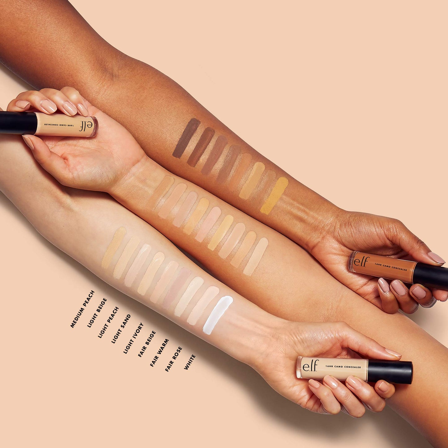 e.l.f. 16HR Camo Concealer, Full Coverage, Matte Finish Under-Eye & Blemish Corrector, Hydrating Formula, 16-Hour Crease-Resistant Wear, Deep Olive Beauty and Personal Care e.l.f.