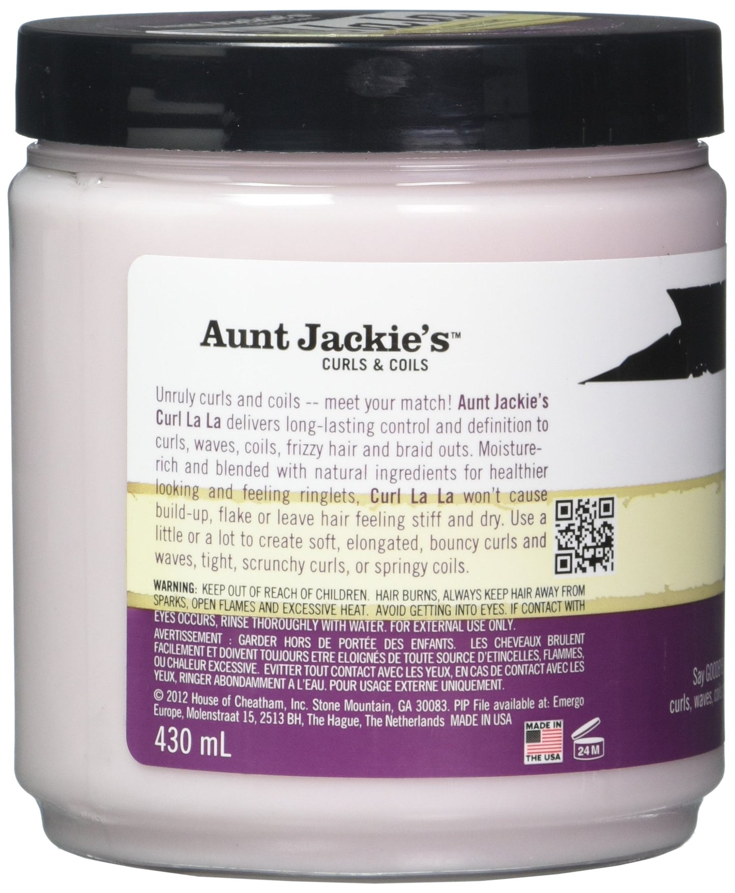 Aunt Jackies Curl La La Defining Curl Custard 15 Ounce Jar (443ml) (2 Pack) Beauty & Personal Care Aunt Jackie's