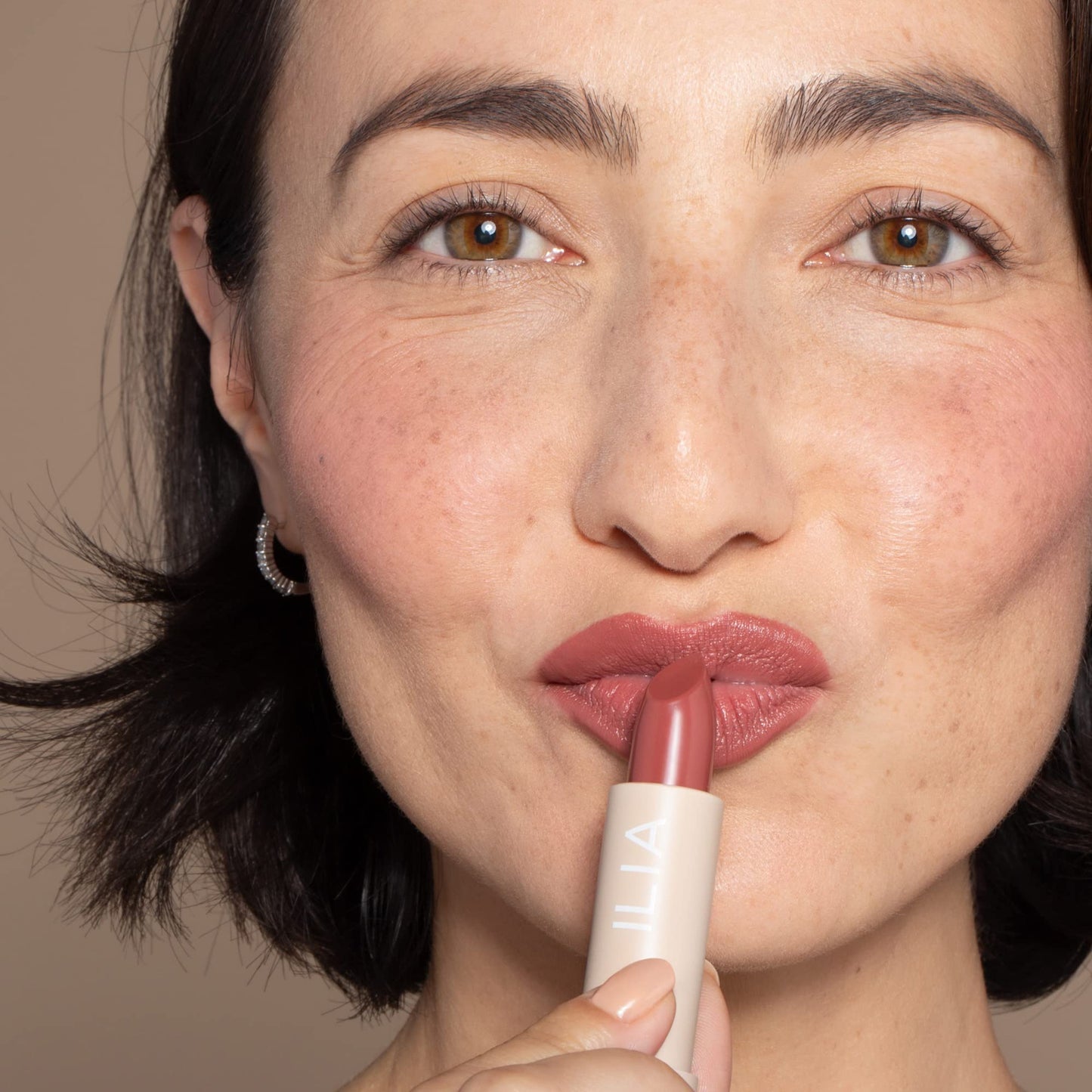 ILIA - Color Block Lipstick | Non-Toxic, Vegan, Cruelty-Free, Hydrating + Long Lasting, No Budge Color with Full Coverage (Marsala (Neutral Brown Beauty & Personal Care ILIA