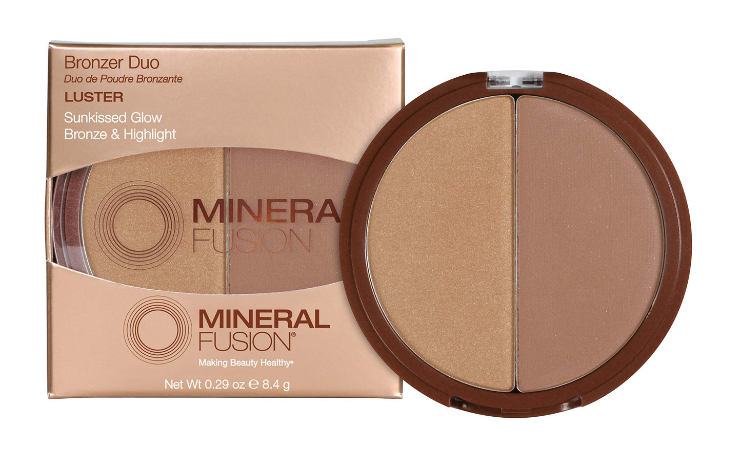Mineral Fusion Bronzer Duo Luster, 0.29 Oz Beauty & Personal Care Mineral Fusion