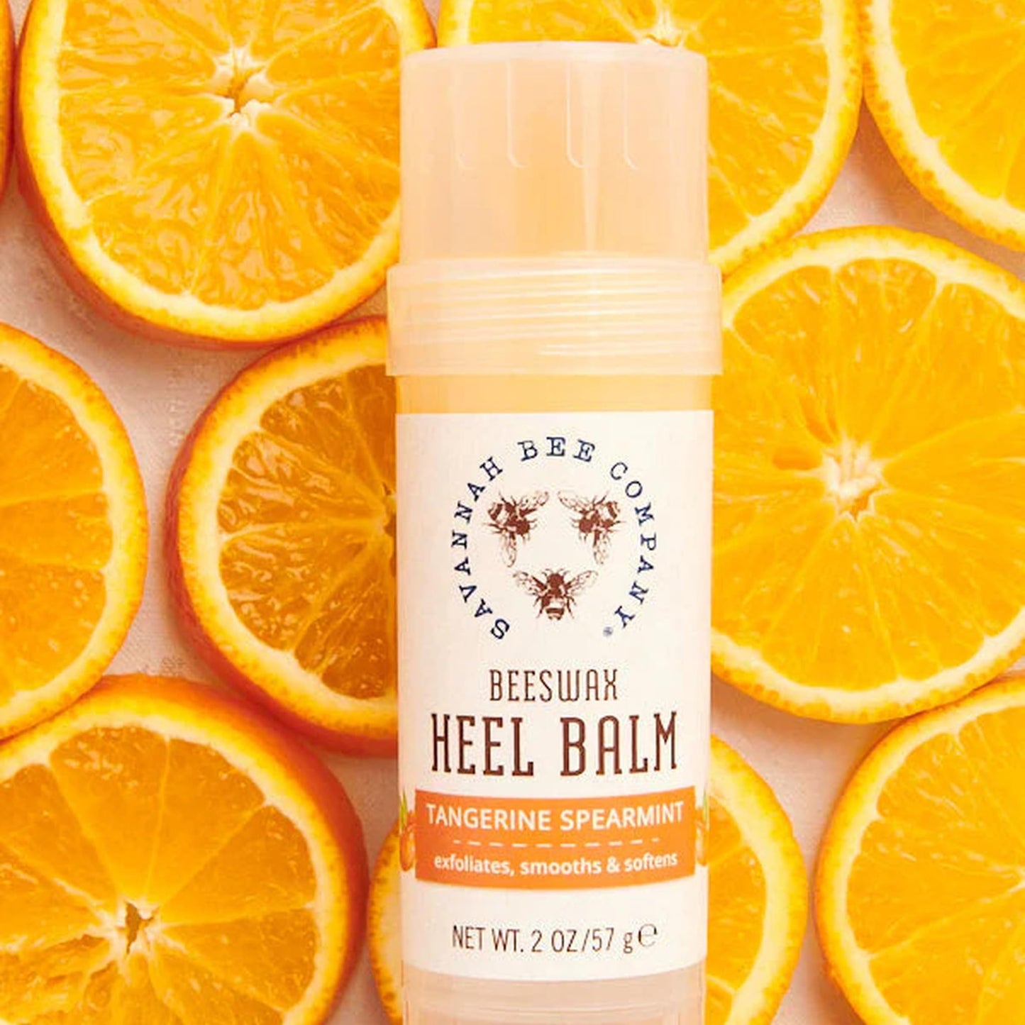 Savannah Bee Company Beeswax Heel Balm - Foot Balm for Cracked Heels with Tangerine Fragrance Beauty and Personal Care Savannah Bee Company