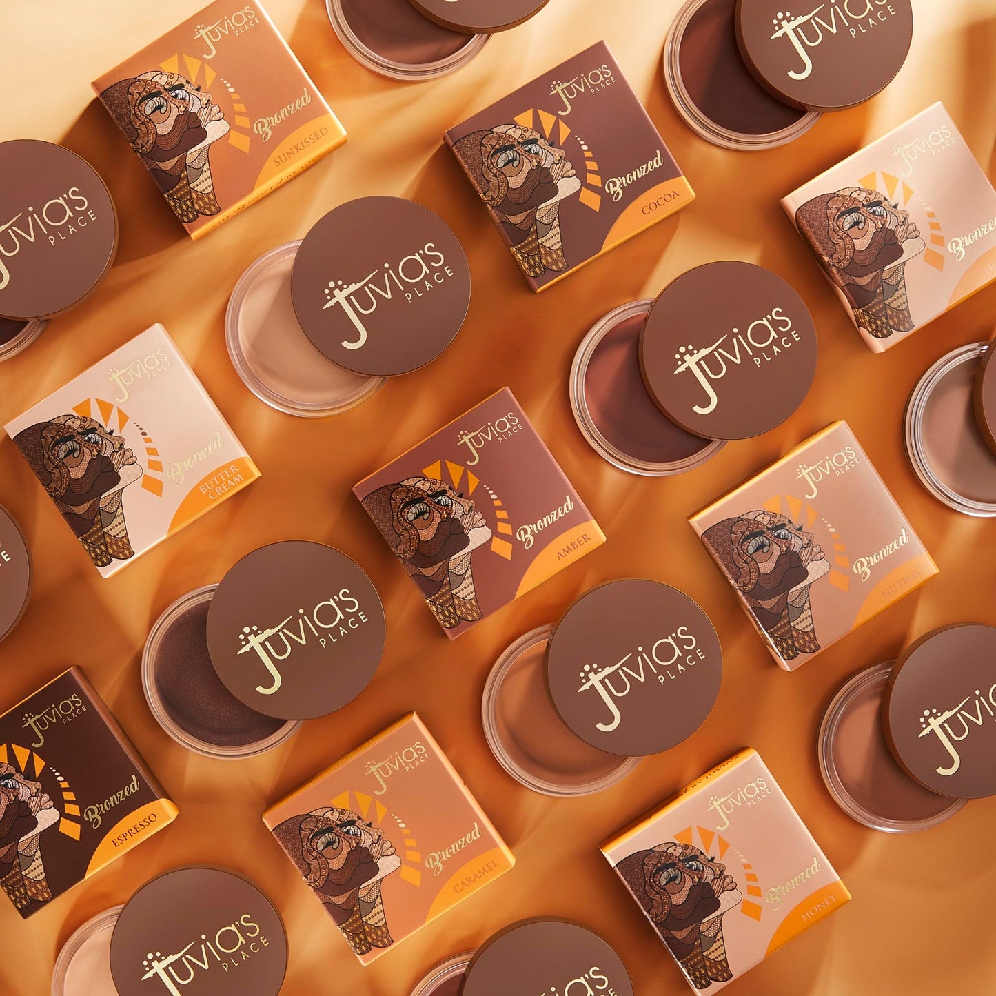 Juvia's Place Bronzed Cream Bronzer - Caramel - Smooth Cream Bronzer Pot for Sun-Kissed Glow & Warmth, Buildable & Blendable Makeup Contour Beauty & Personal Care Juvia's Place