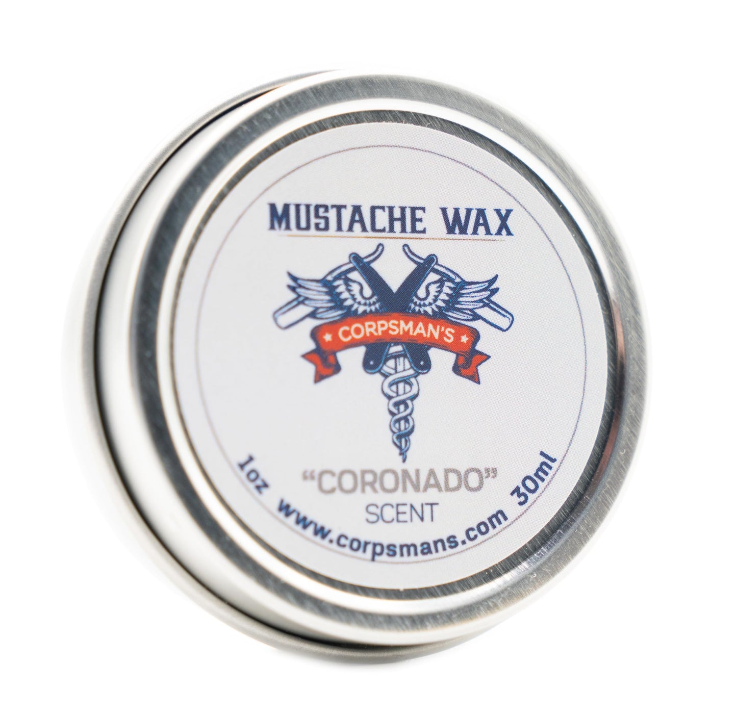 Corpsman's MUSTACHE WAX - Beeswax-based - Four Different Scents - 1 ounce (Coronado) Beauty and Personal Care Corpsman's