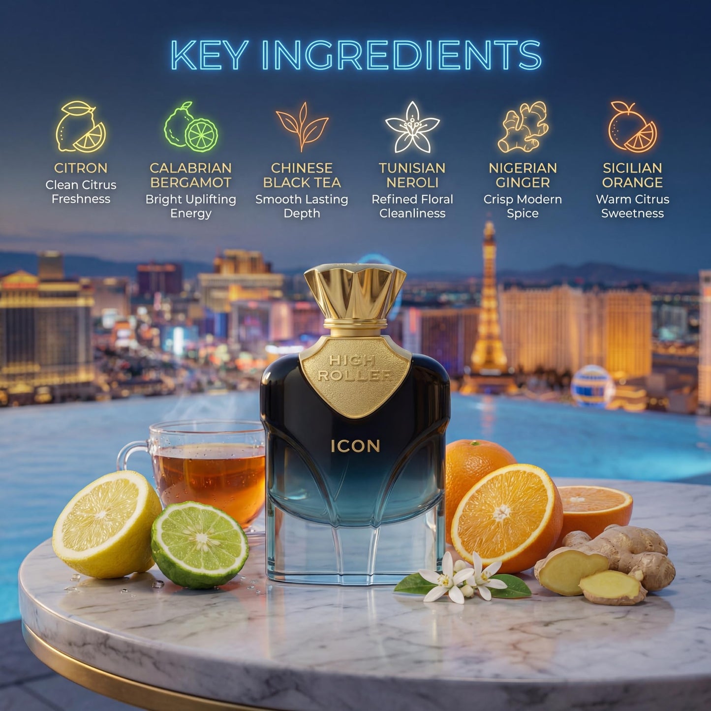 Mahajan High Roller Icon Extrait de Parfum - Clean, Rich & Addictive Men’s Cologne - Long-Lasting Luxury Fresh Fragrance for Men (3.4 oz) Beauty & Personal Care Mahajan