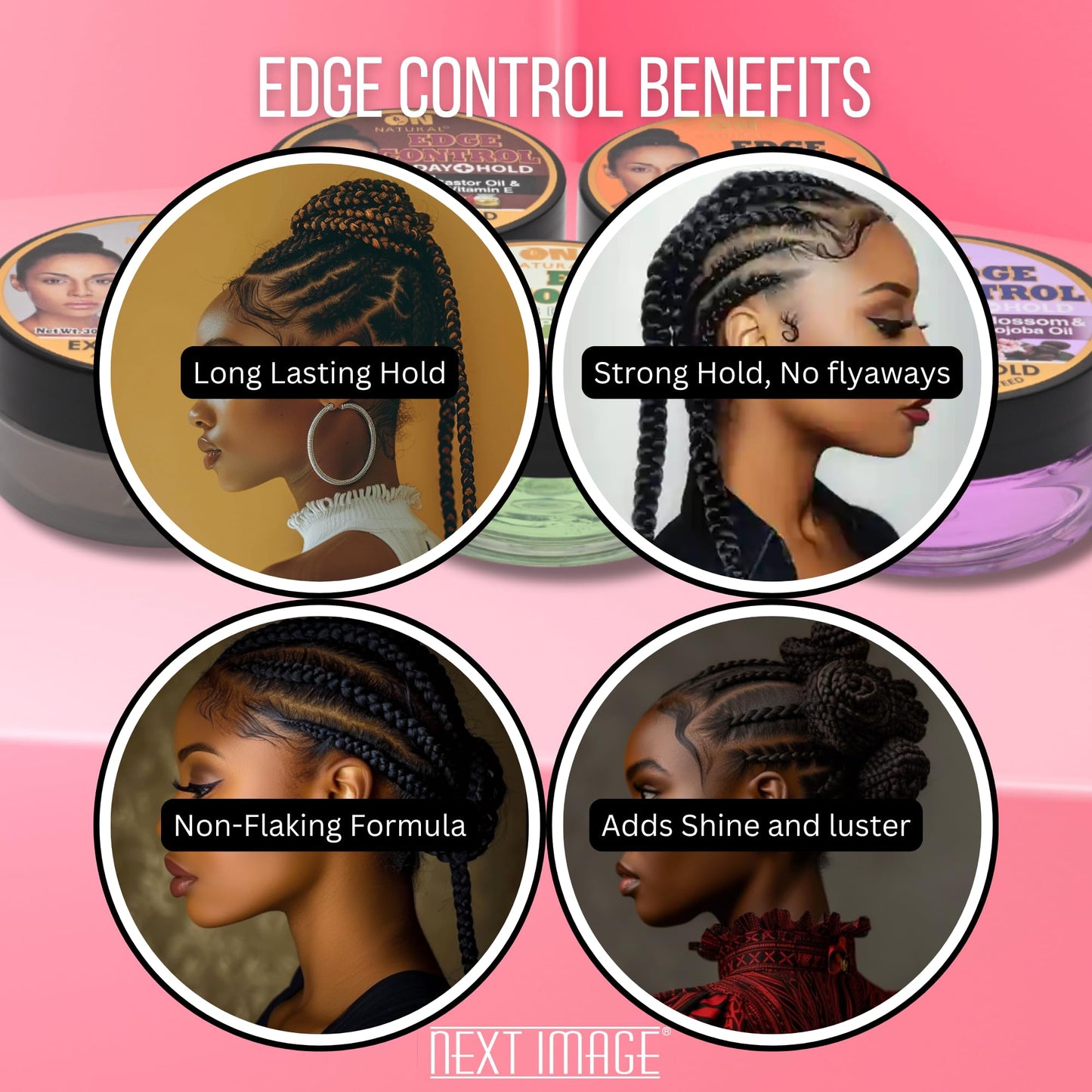 On Natural Edge Control Extreme Hold-Jamaican Black Castor Oil and Vitamin E 1oz (1oz) Beauty & Personal Care On Natural