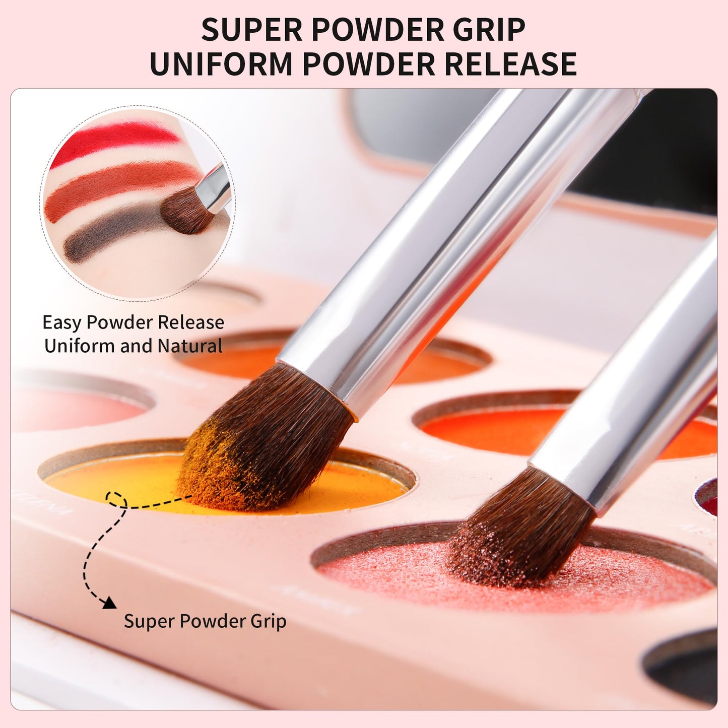 DUcare Eye Makeup Brush Set, 6 Pcs Professional Eyeshadow Blending Makeup Brushes for Concealer Eyebrows Eyeliner, Soft Hairs & Wood Handle Beauty & Personal Care DUcare