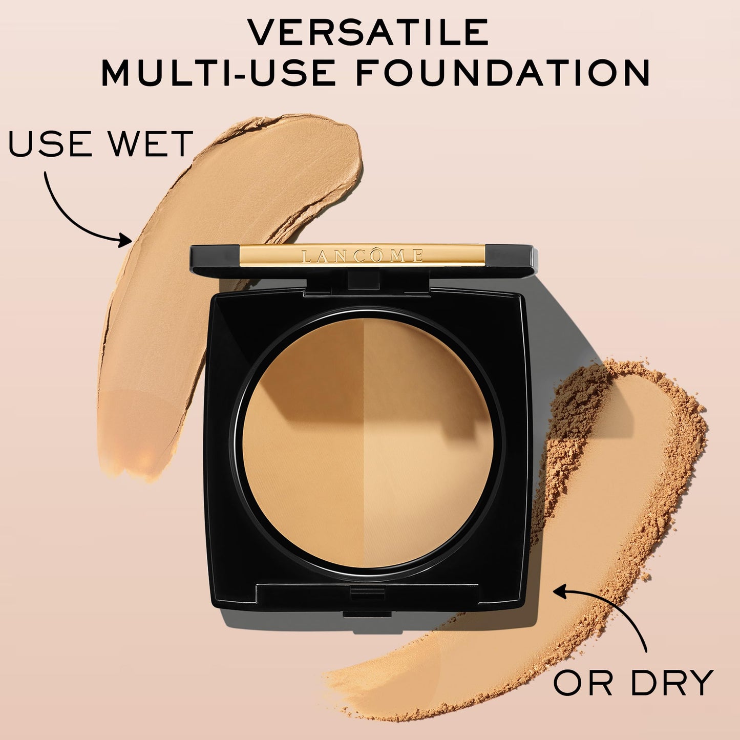 Lancôme Dual Finish Powder Foundation - Buildable Sheer to Full Coverage Foundation - Natural Matte Finish - 220 Buff II Cool Beauty & Personal Care Lancôme