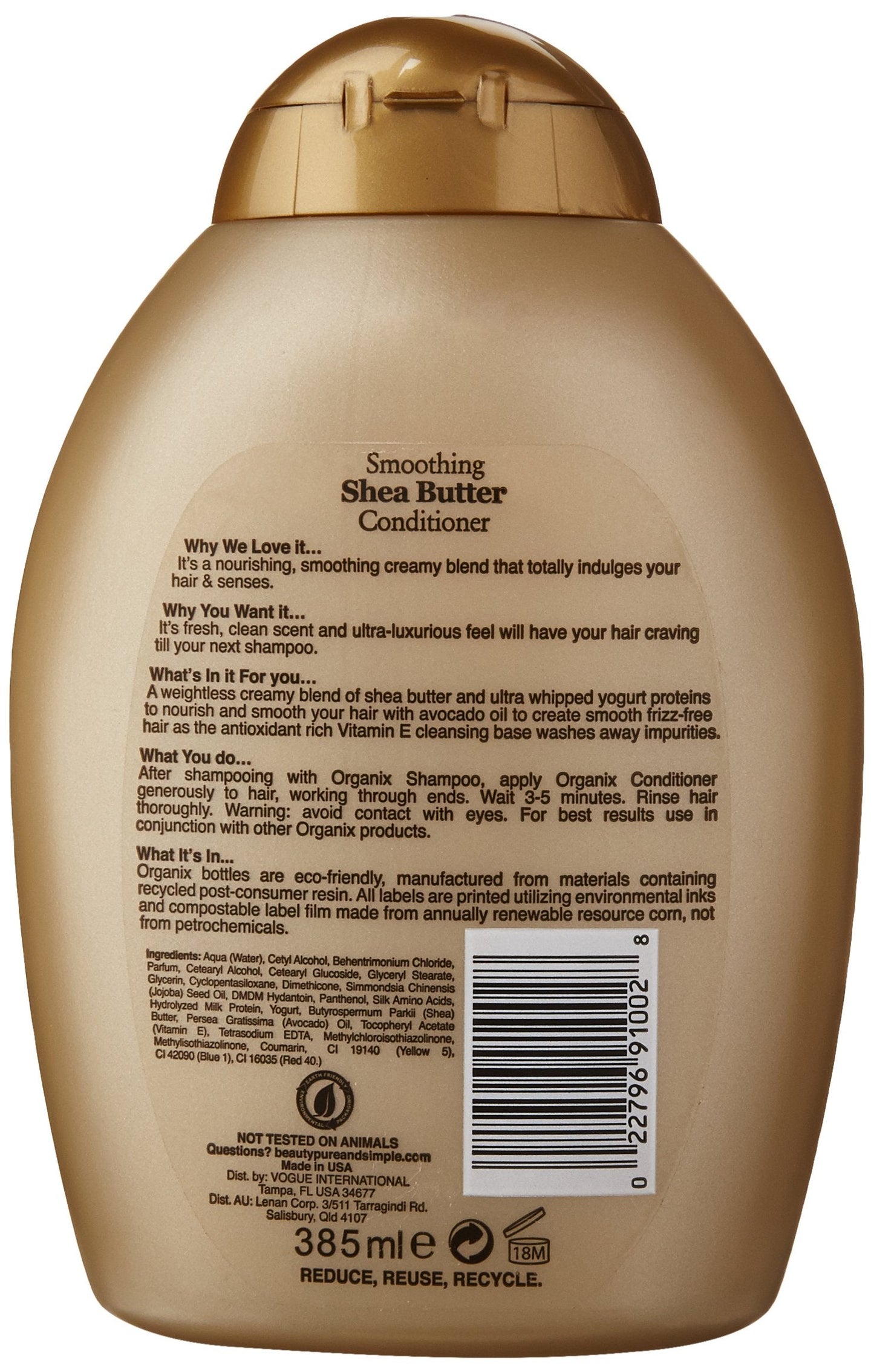 Organix Smoothing Conditioner, Shea Butter, 13 Ounce Beauty & Personal Care OGX