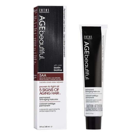 AGE beautiful Permanent Hair Color Dye Liqui Creme | 100% Gray Coverage | Anti-Aging Haircolor | Biotin for Thicker, Fuller Hair | Professional Salon Beauty & Personal Care AGE beautiful