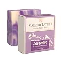 Majestic Lather Lavender Luxury Handmade Bar Soap for Face & Body - Gentle Skin Soothing, Moisturizing and Nourishing. Vegan & Cruelty Free. Natural Beauty & Personal Care Majestic Lather