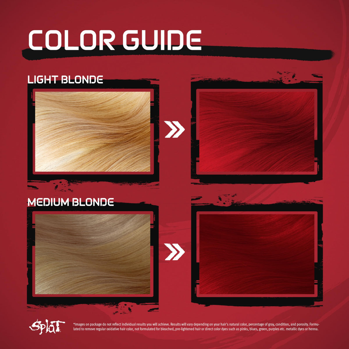 Splat Luscious Raspberries Semi Permanent Hair Dye Kit with Bleach, 1 Application, Includes Red Hair Dye, Oxide & Bleach Powder, Vegan & Cruelty Free Beauty & Personal Care Splat