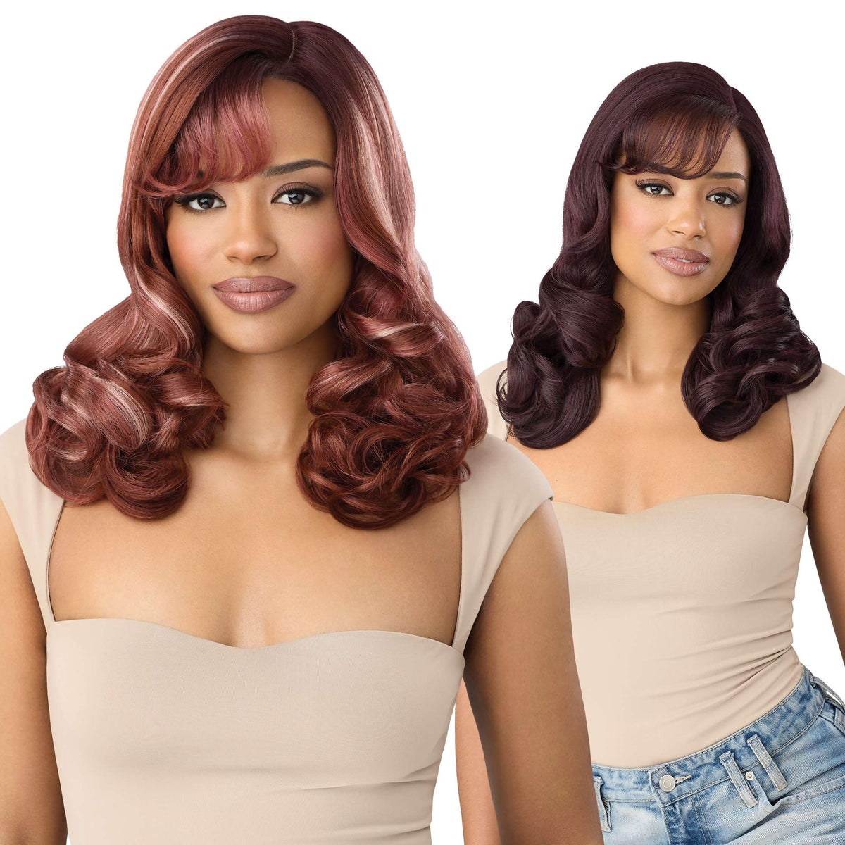 Outre Lace Front Wig - Melted Hairline - MH 122 (BROWN GRAY 34)