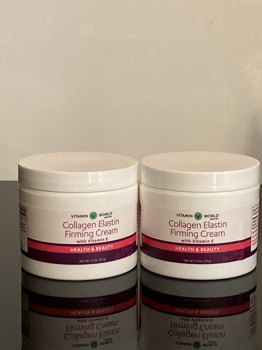 Collagen Elastin Firming Cream With Vitamin E 2 4 oz. (113 G) Jars