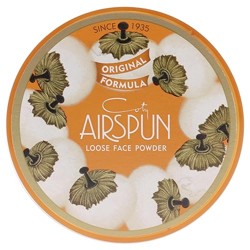 Coty Airspun Loose Face Powder 2.3 Ounce Honey Beige Light Peach Tone Loose Face Powder, for Setting or Foundation, Lightweight, Long Lasting, Pack Beauty & Personal Care Airspun