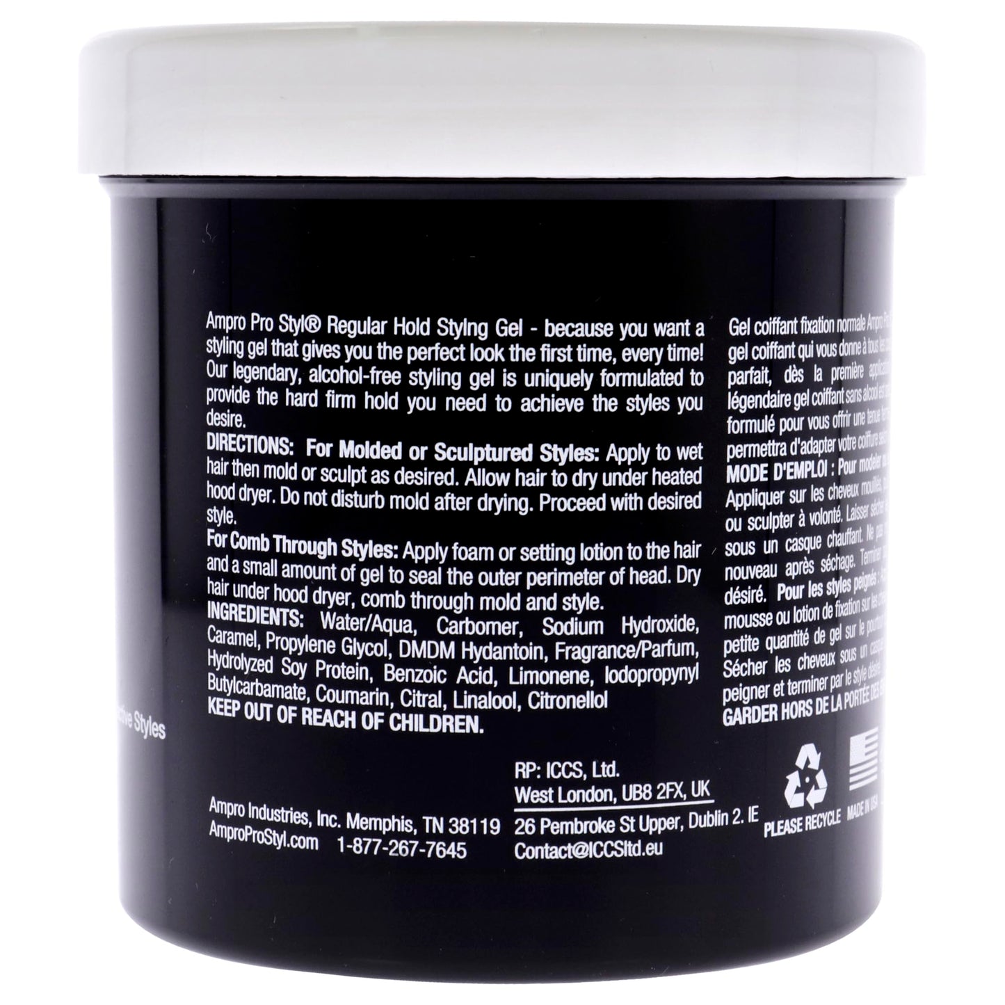 AmPro Pro Styl Protein Styling Gel - Regular Hold for Women - 15 oz Gel Beauty & Personal Care AmPro