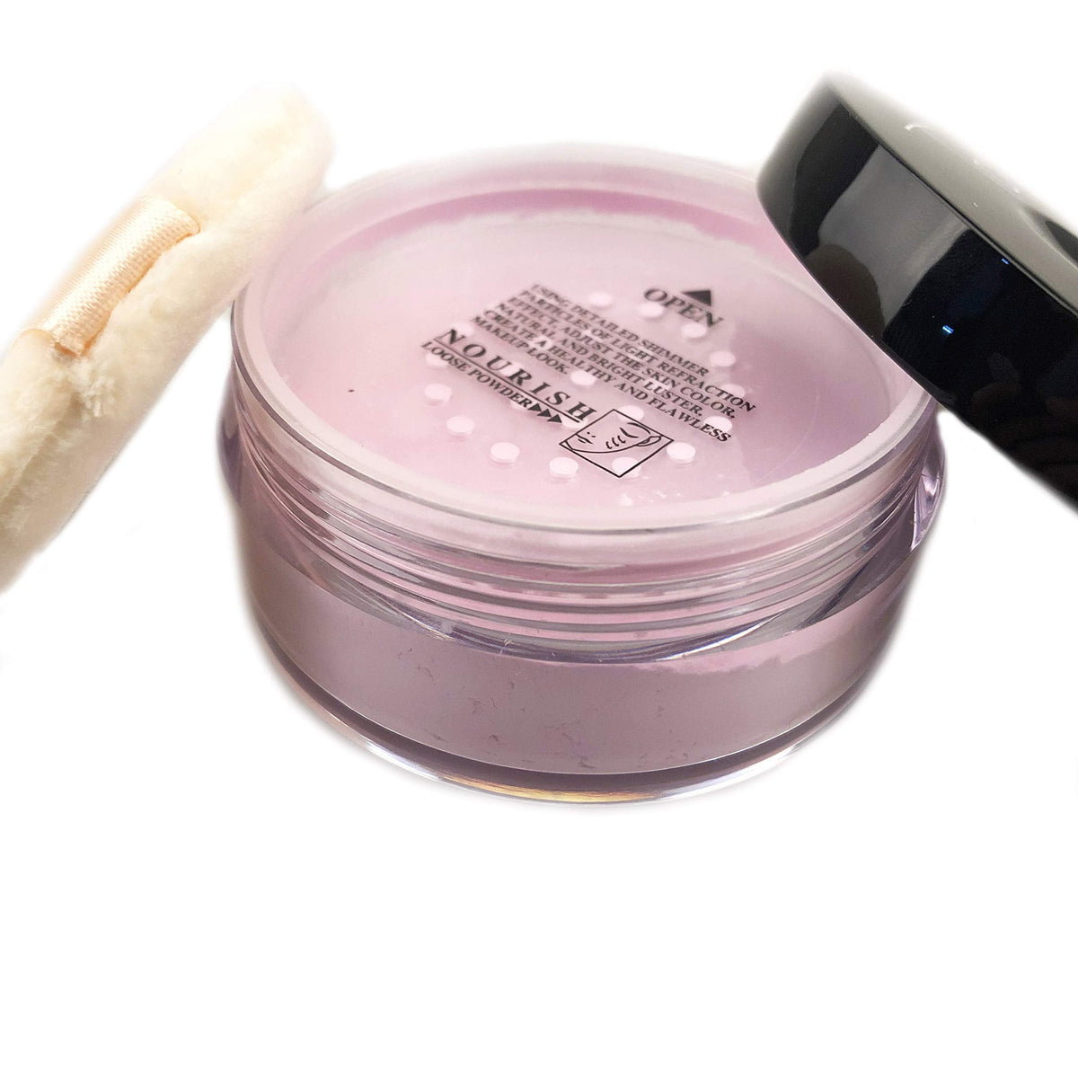 Mallofusa Translucent Loose Face Powder Makeup Palette Oil -Control Loose Setting Powder Foundation Warm Pink (4#) Beauty & Personal Care Mallofusa