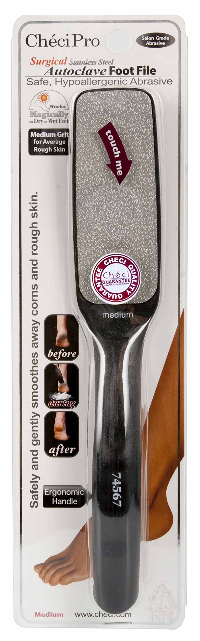 Checi Foot File Carded, Medium Beauty & Personal Care Checi